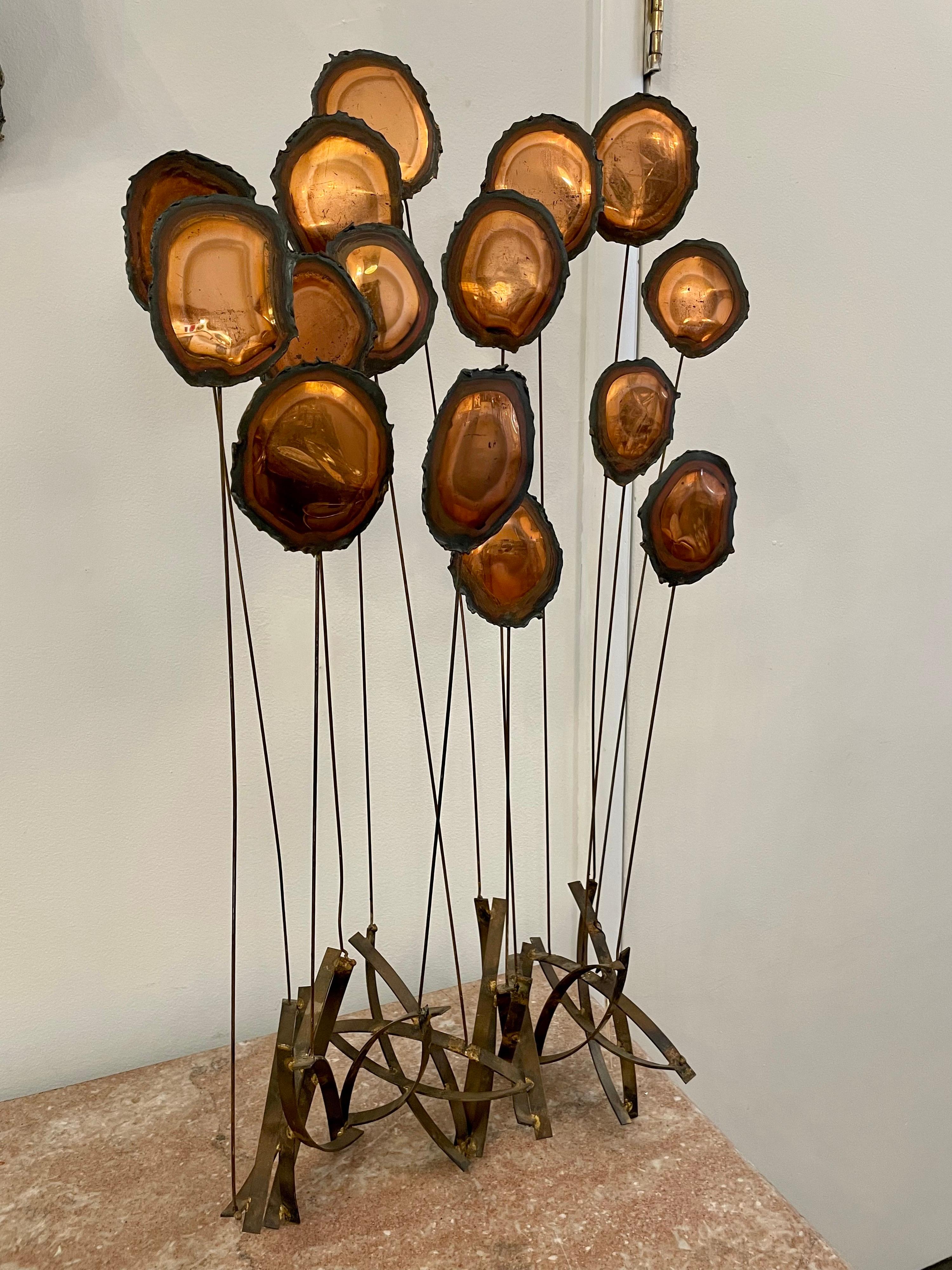 American C. Jere Copper Table Sculpture