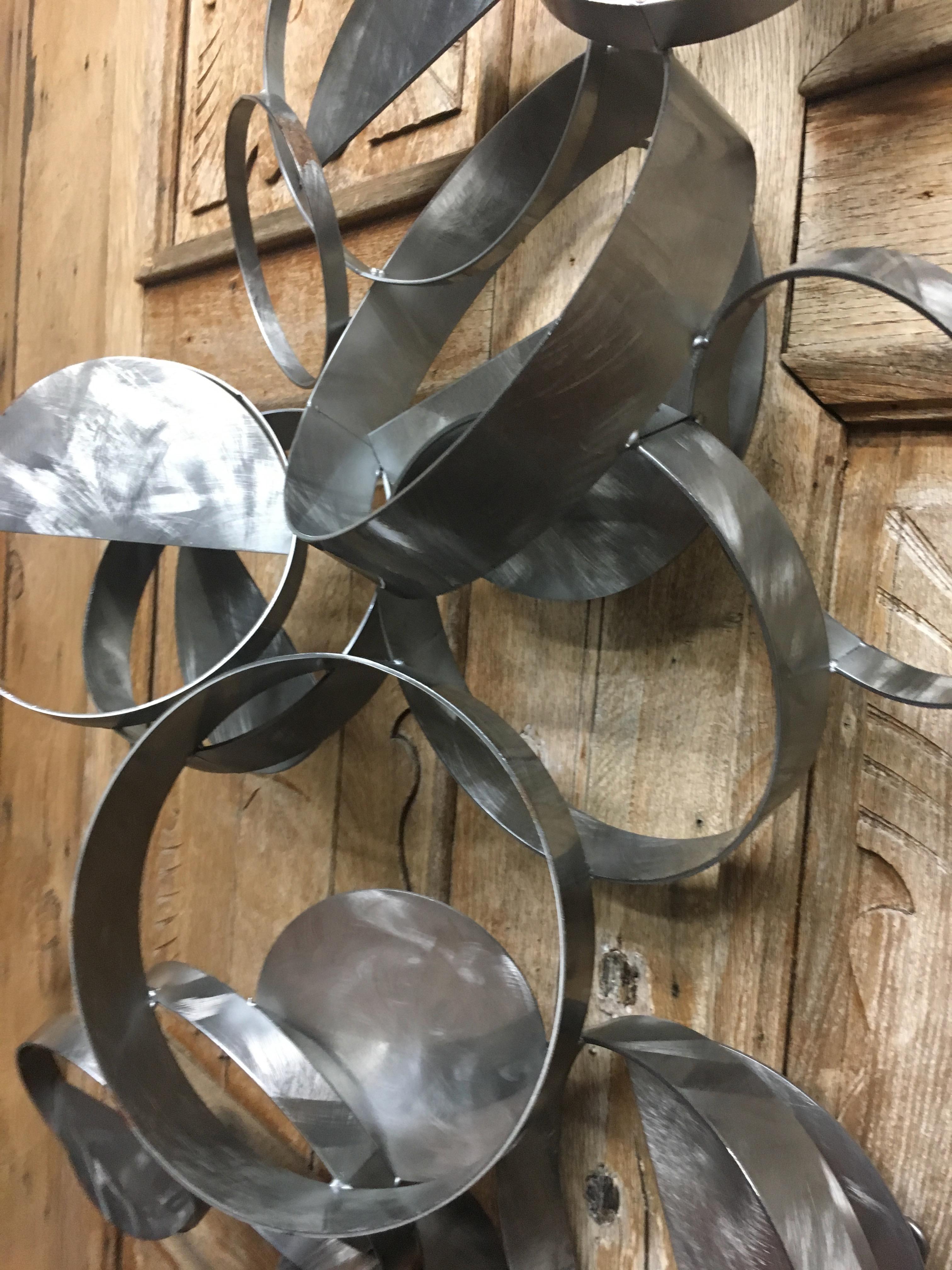 Steel C. Jere Floating Ring Sculpture