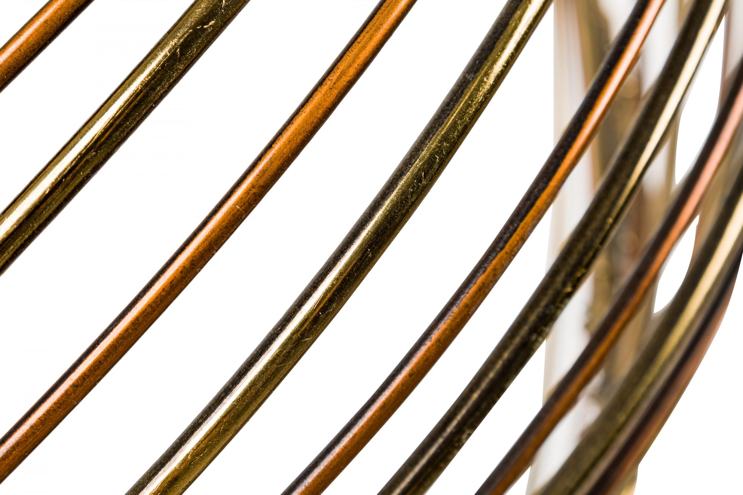 C. Jere Scultura a spirale di metà secolo in bronzo e marmo nero in vendita 3