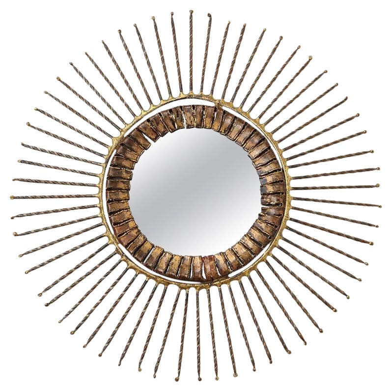 C. Espejo Jere, Bronce, Cobre, Rayo de Sol, Firmado