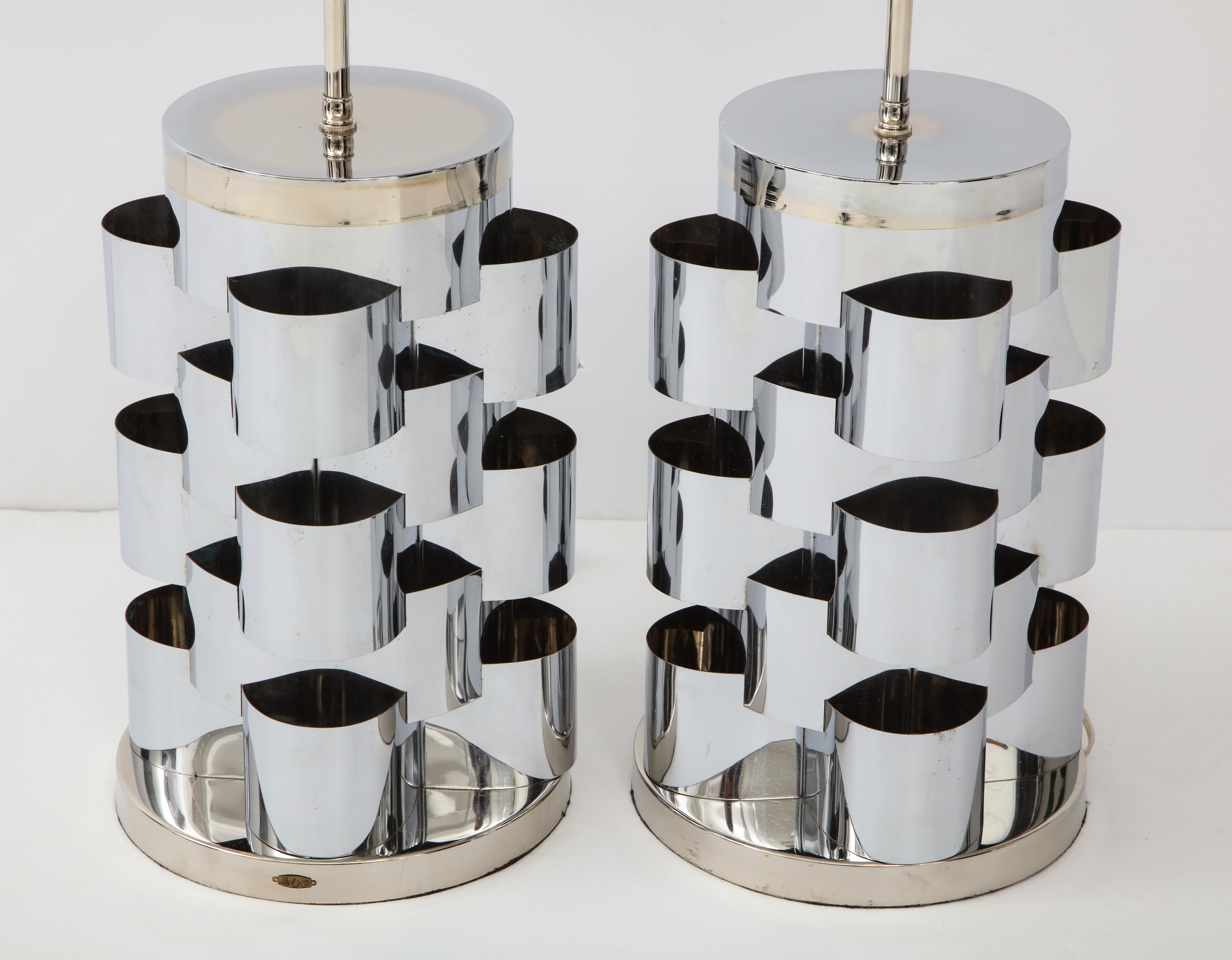 20th Century C. Jere Polished Chrome Cloud Lamps