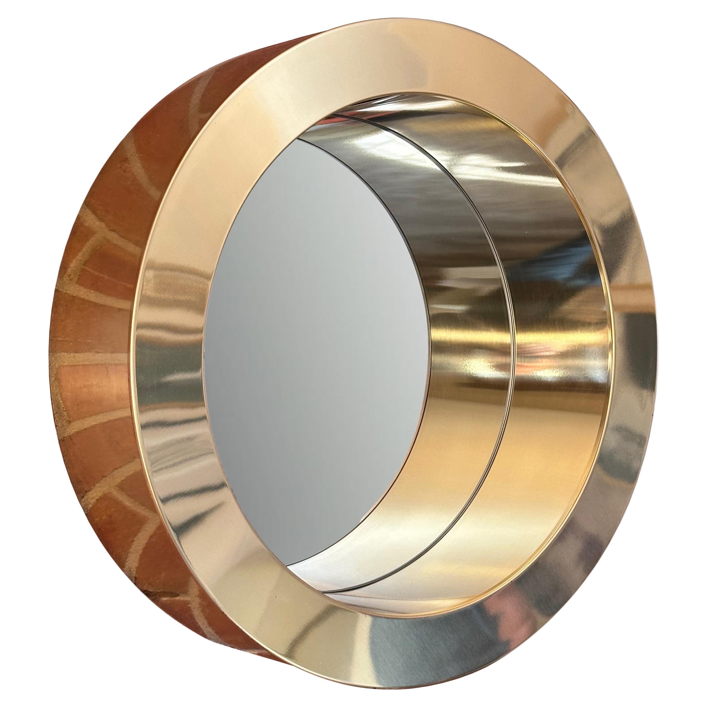 C. Jeré "Porthole" Mirror in Brass