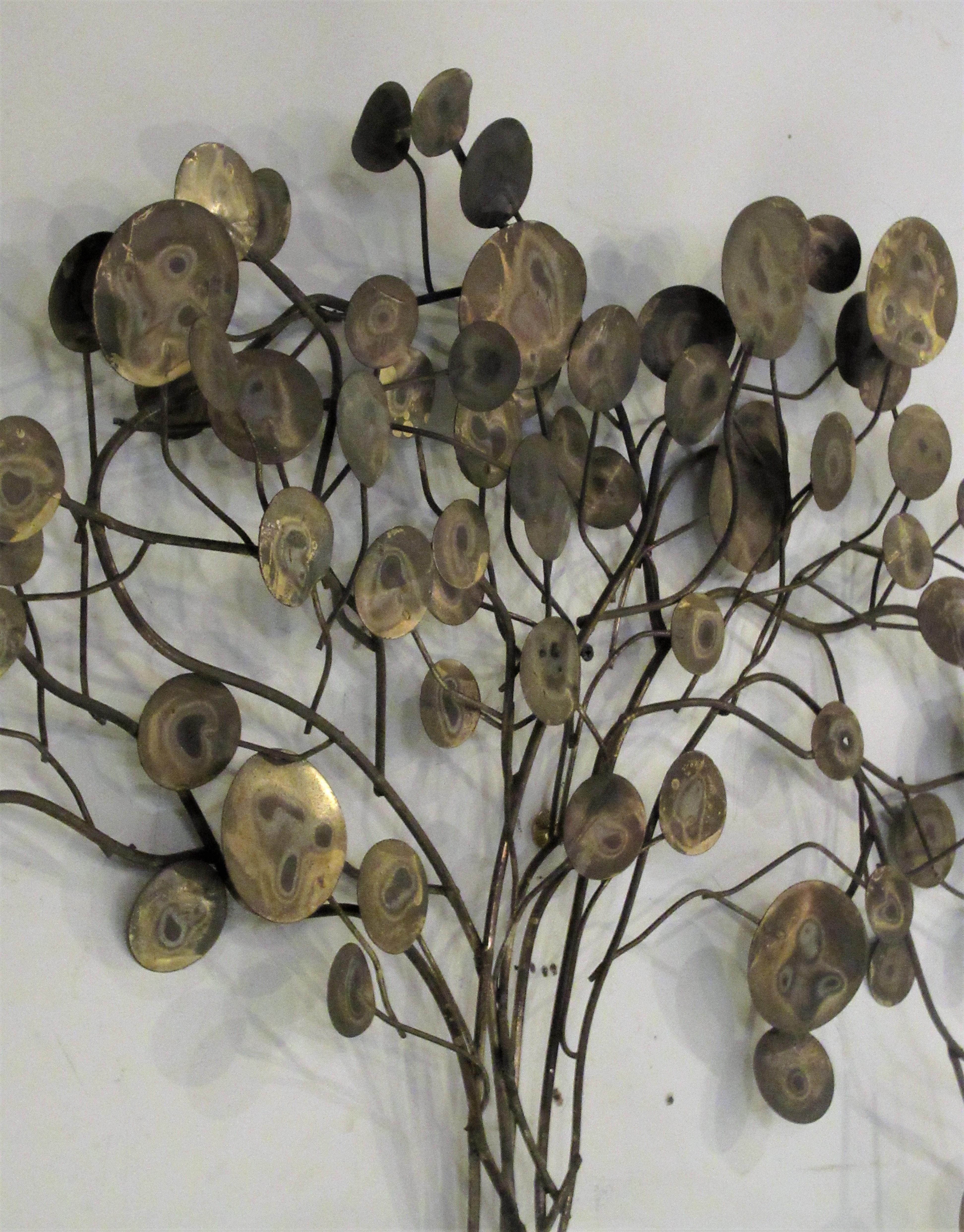 C. Jere Rain Drop Tree Wall Mount Sculpture In Good Condition In Rochester, NY