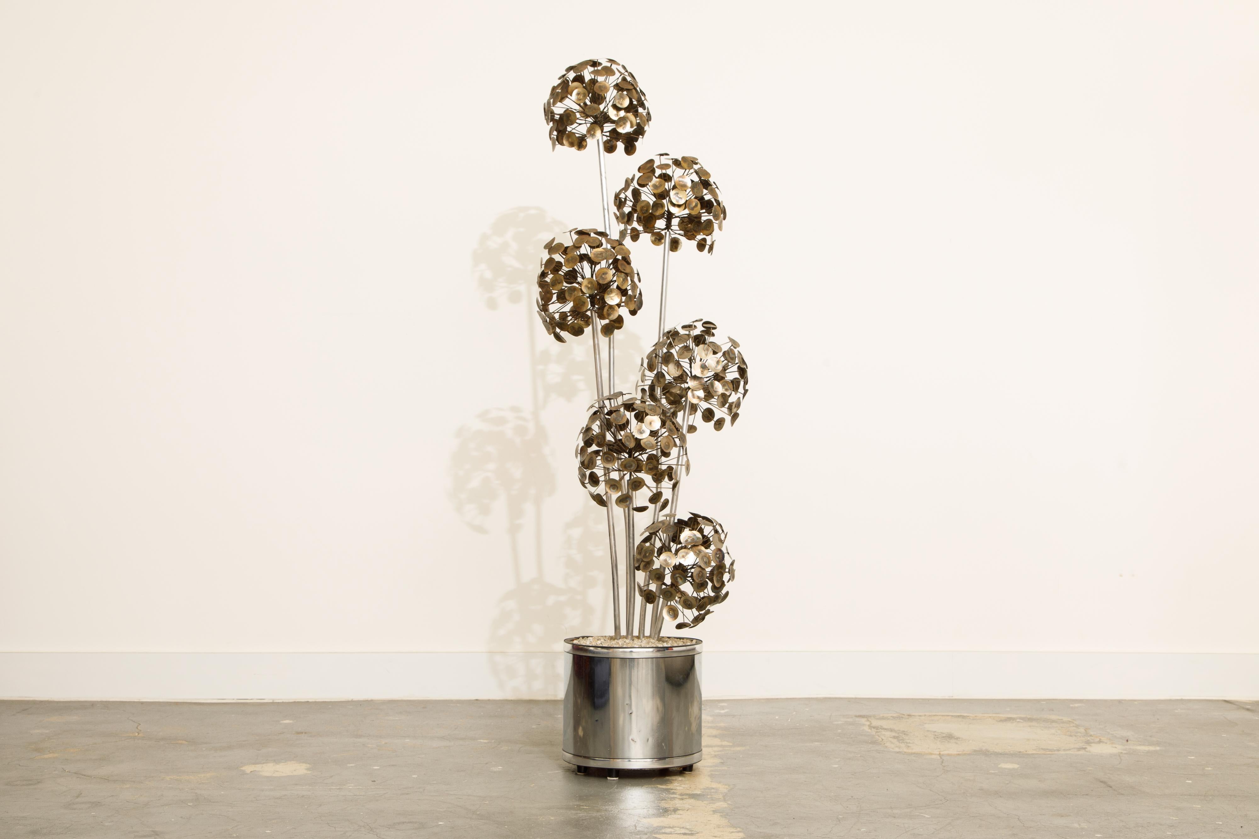 Bring the outside into your interior space with this delightfully whimsical 'Raindrops' tree sculpture, which displays the creativity and craftsmanship C. Jere were well-known for (also, you don't have to prune or water it, which is a bonus). Curtis