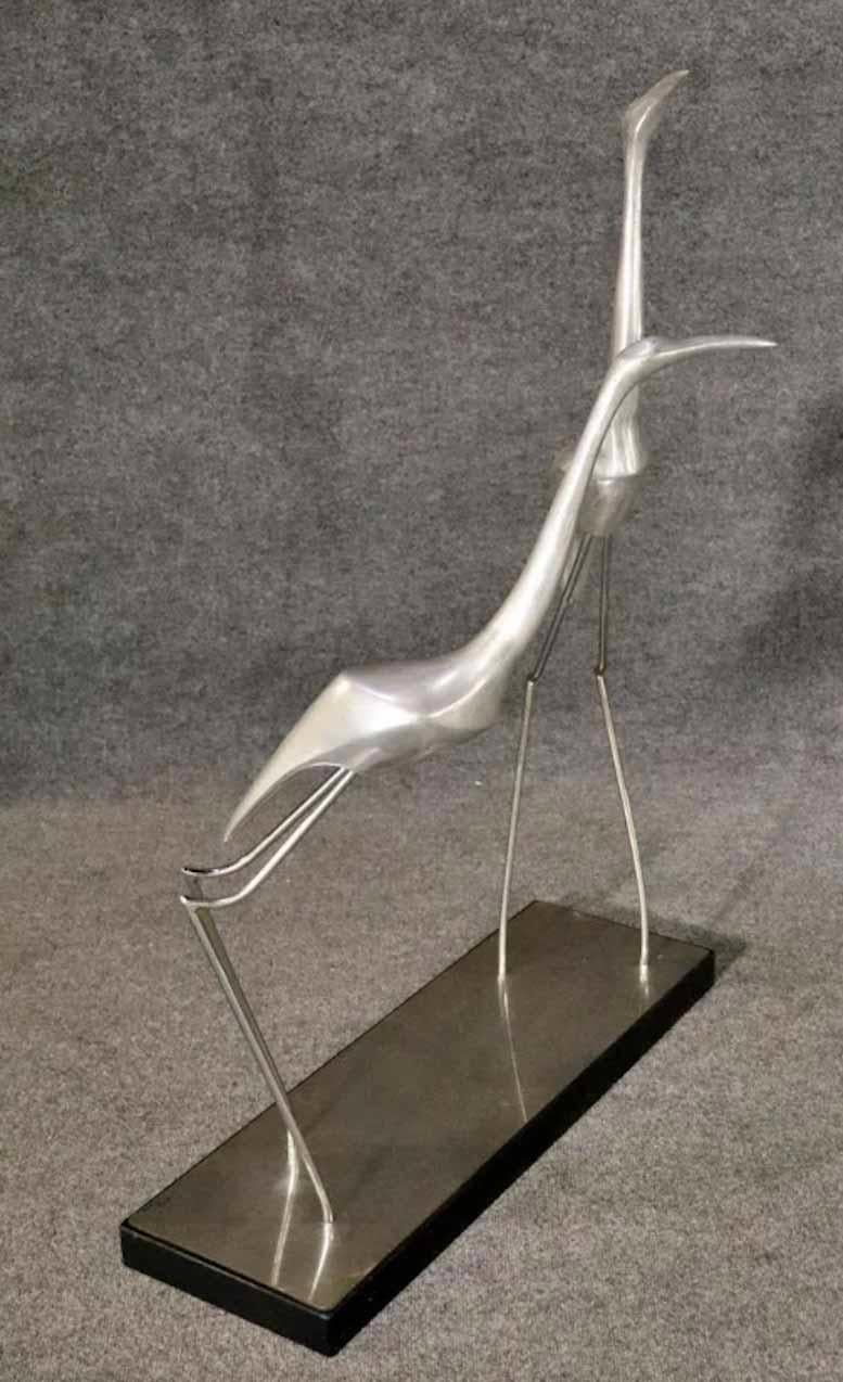 20th Century C. Jere Sculpture of Cranes For Sale