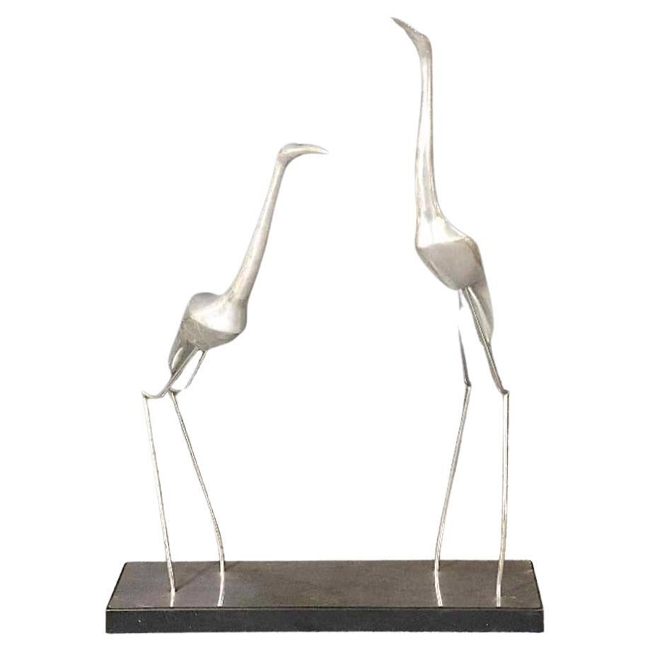 C. Jere Sculpture of Cranes For Sale