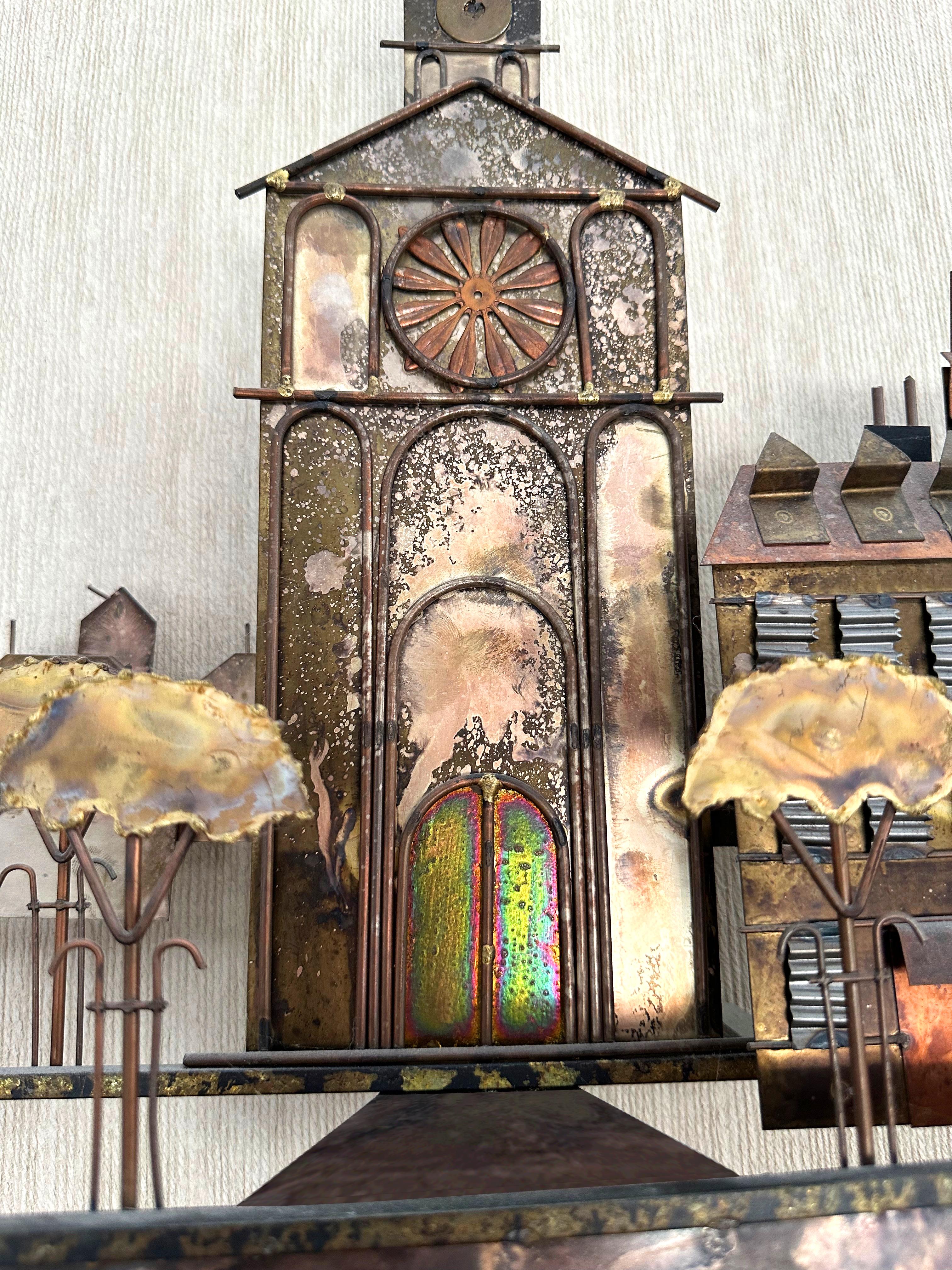 C. Jeré Seaside Village Wall Sculpture, signed For Sale 1