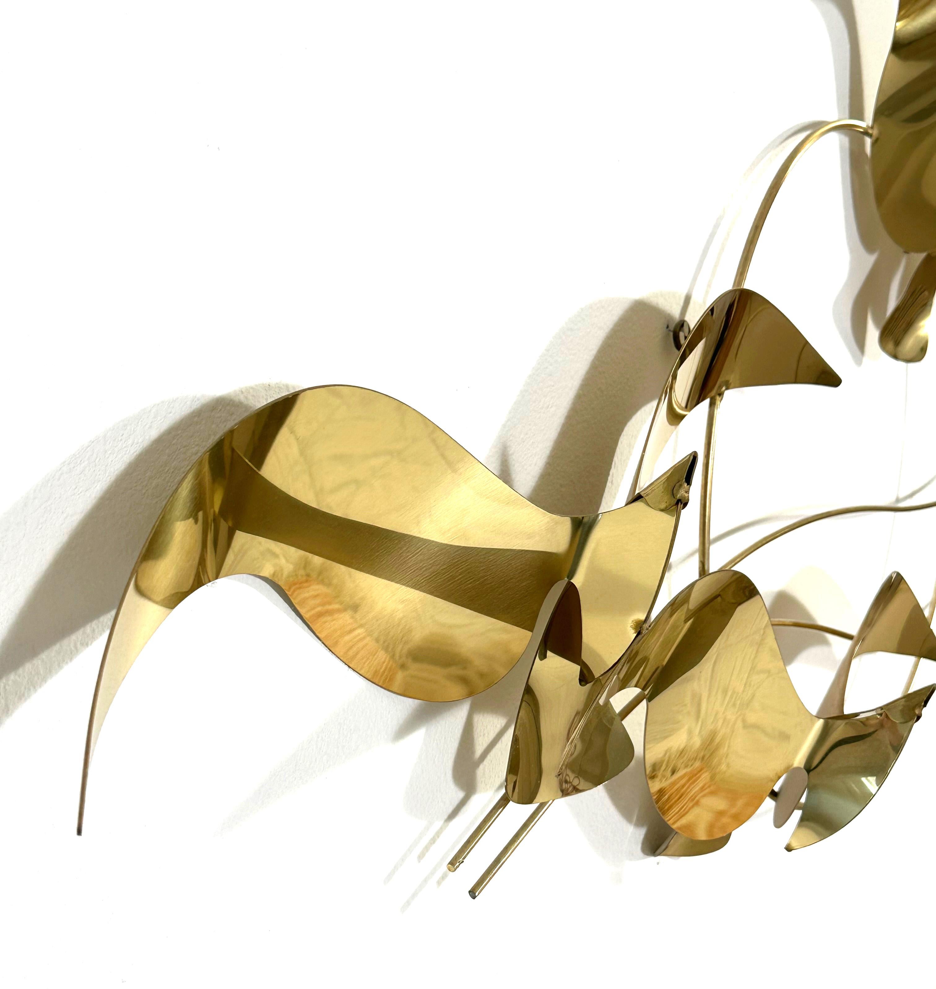 Américain C. Jeré Trois mouettes en vol Sculpture murale en vente