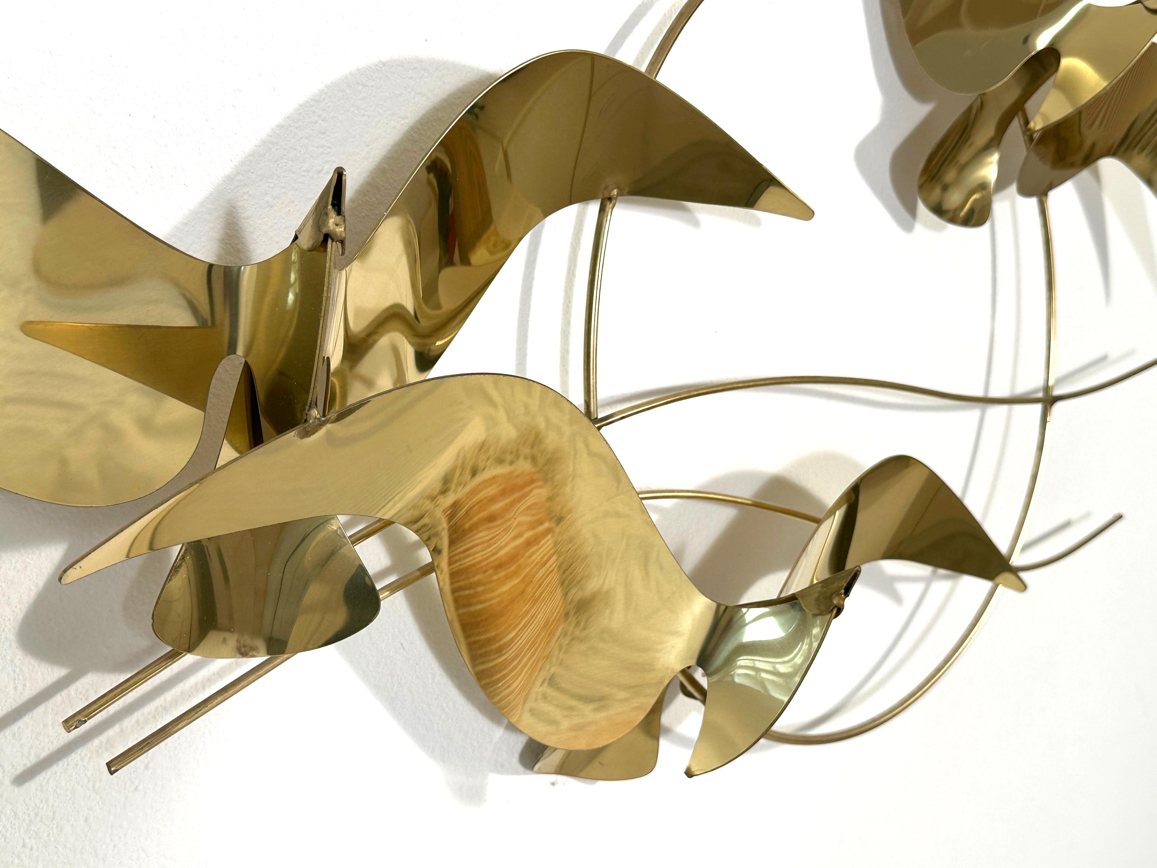 C. Jeré Trois mouettes en vol Sculpture murale Bon état - En vente à Littleton, CO
