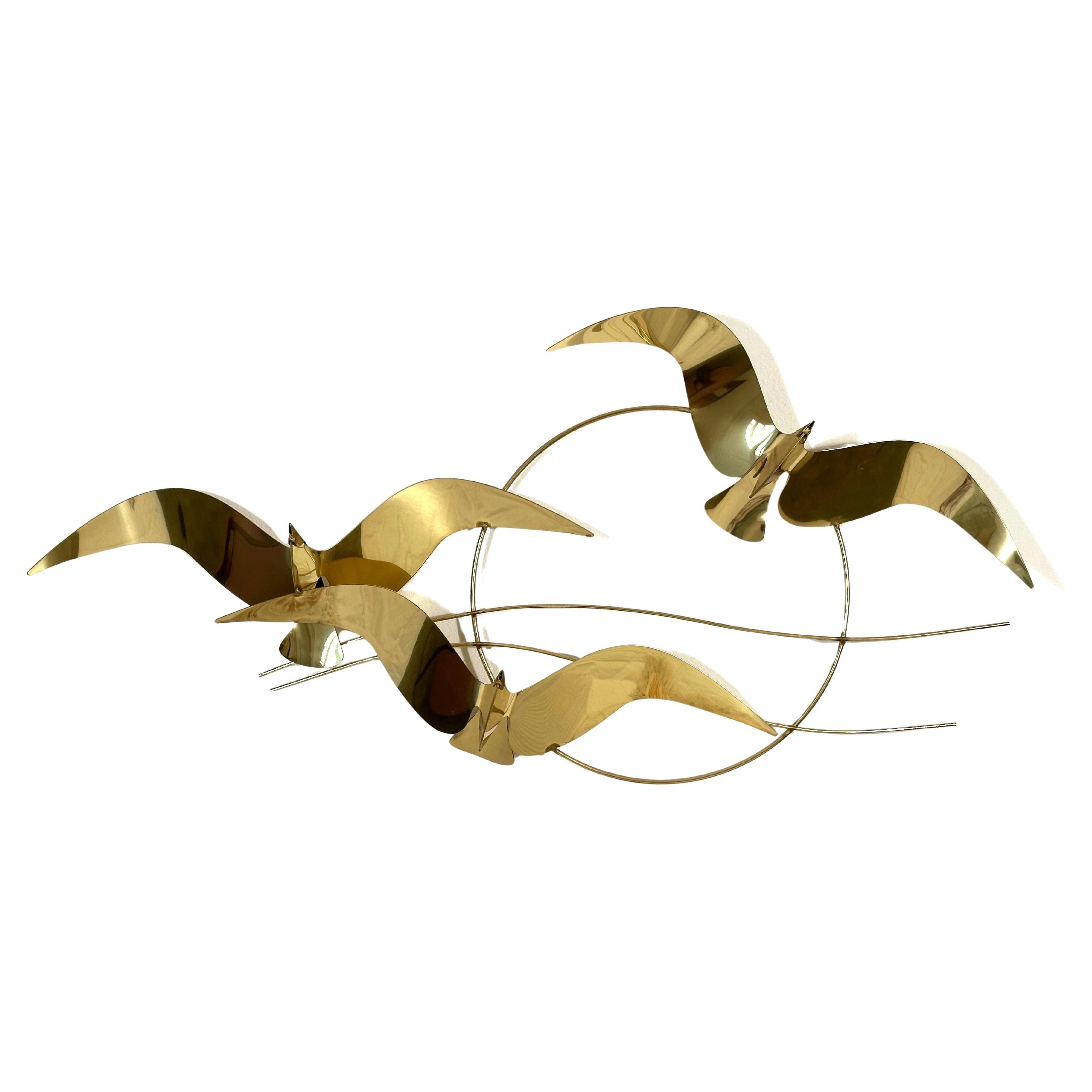 C. Jeré Tre gabbiani in volo Scultura da parete