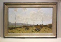 Chopping wood, Cornelis Kuijpers, Oil paint/canvas, Impressionist