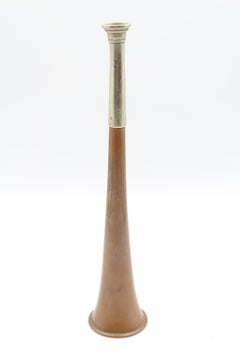 C. Late 19th Century English Copper and Silverplate Fox Hunting Horn