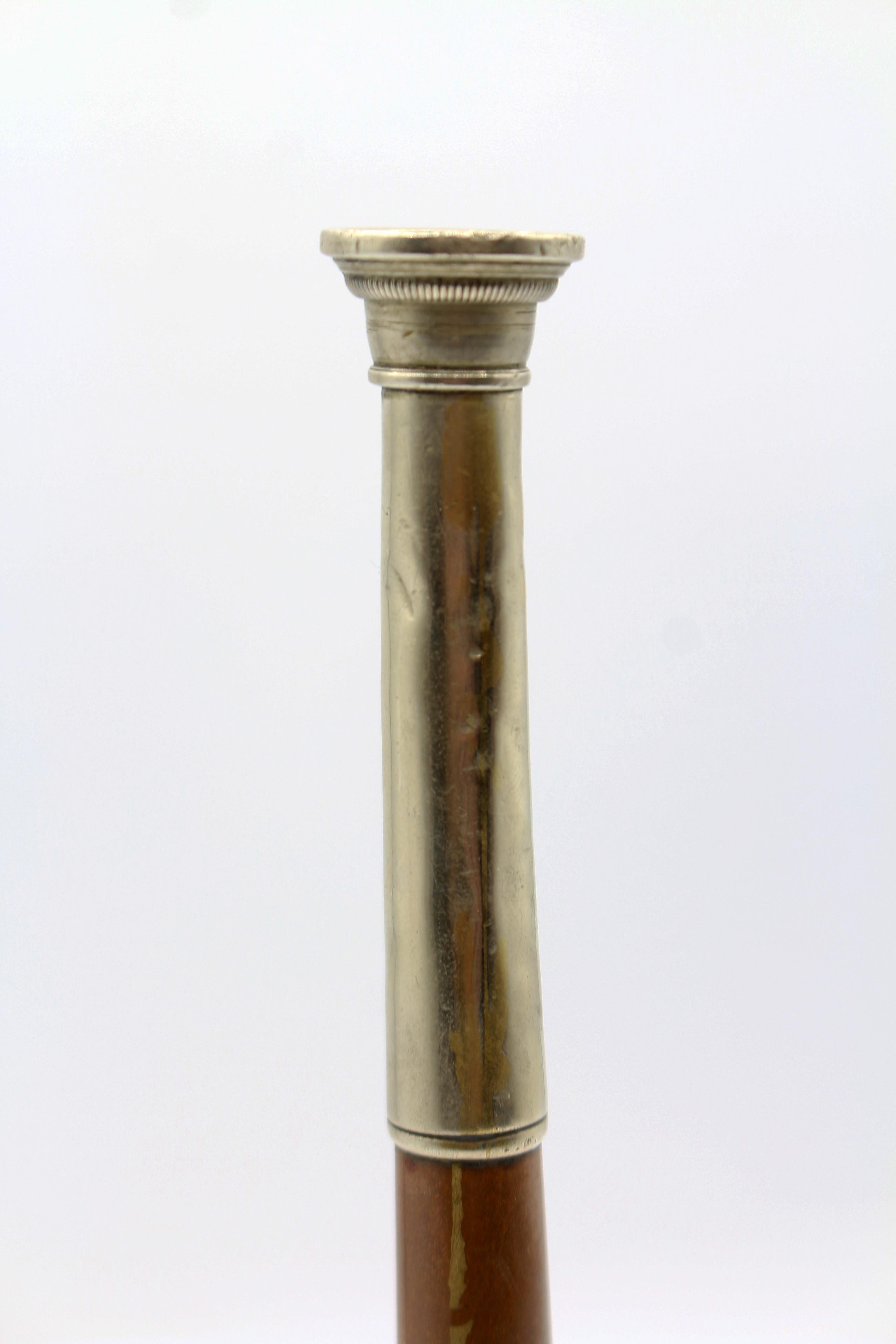Victorian C. Late 19th Century English Copper and Silverplate Fox Hunting Horn For Sale