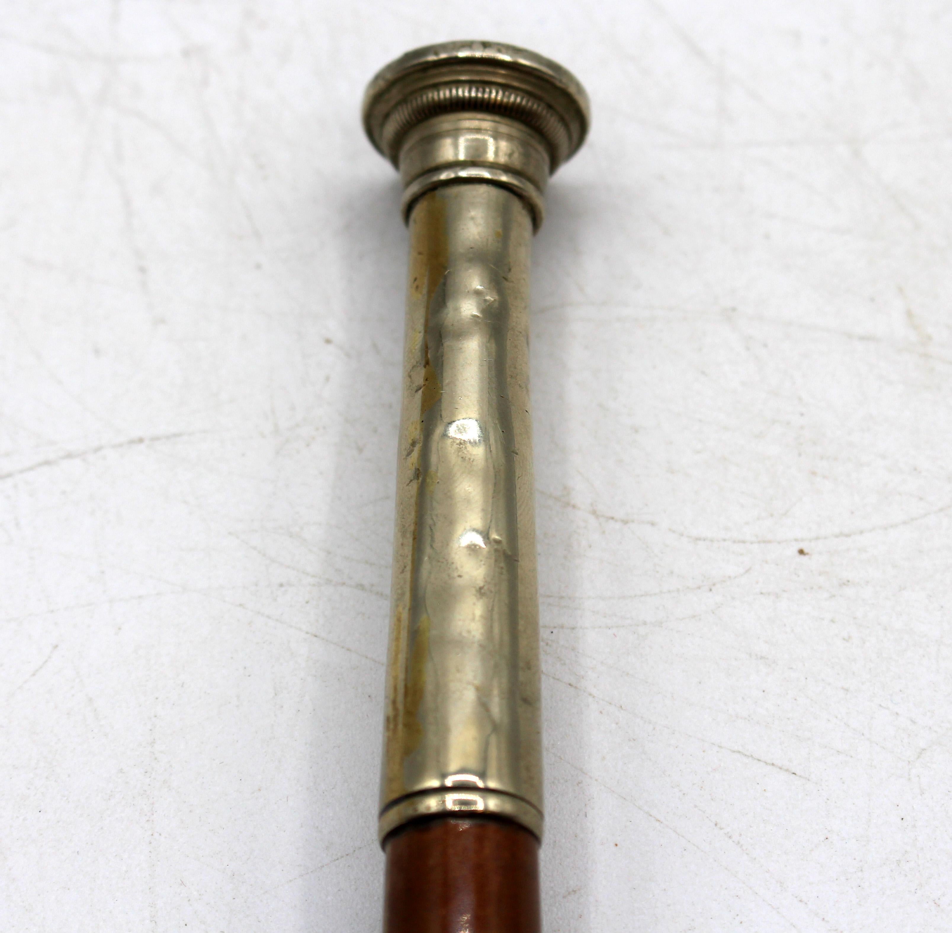 C. Late 19th Century English Copper and Silverplate Fox Hunting Horn For Sale 1