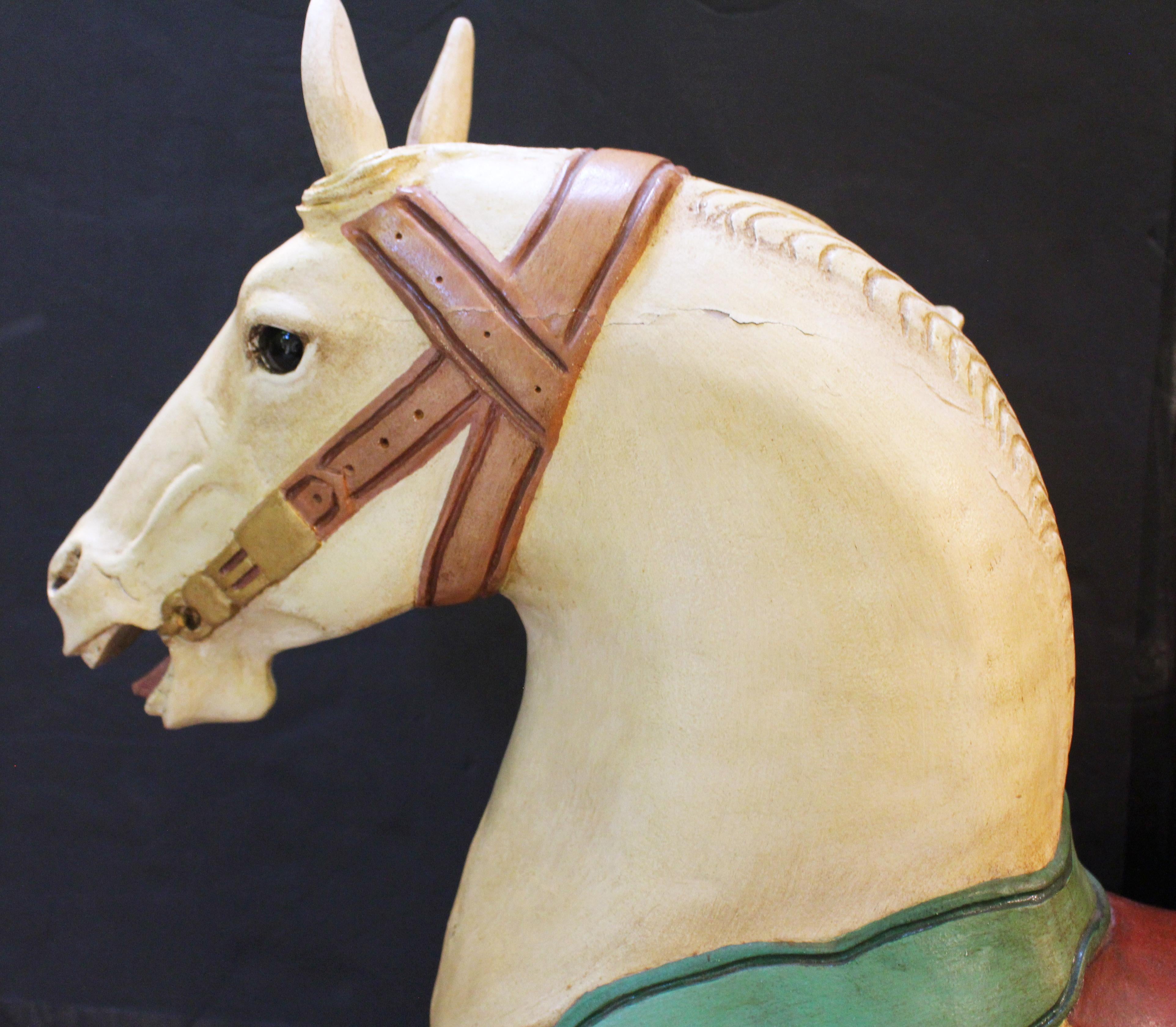 Autre C. Cheval de carrousel américain de la fin du 19e siècle et du début du 20e siècle sur un support personnalisé en vente