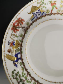 C. LE TALLEC - "Chinese Circus" - 1 Plat creux - Tiffany & Co. - ∅ 11 In.