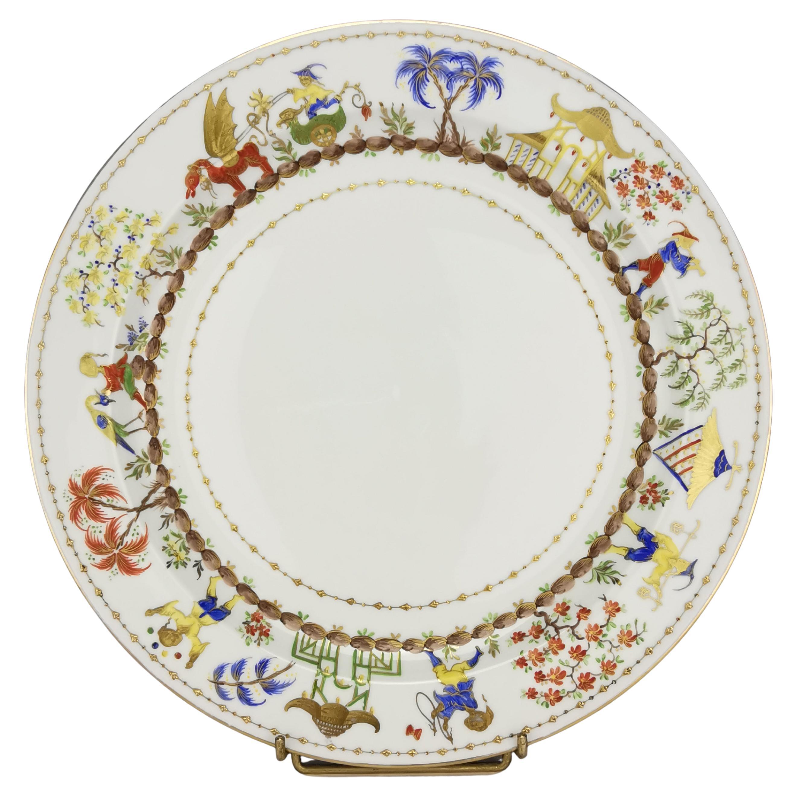 C. LE TALLEC - "Cirque Chinois" - 1 Plat de service - Tiffany & Co. - ∅ 12 In.