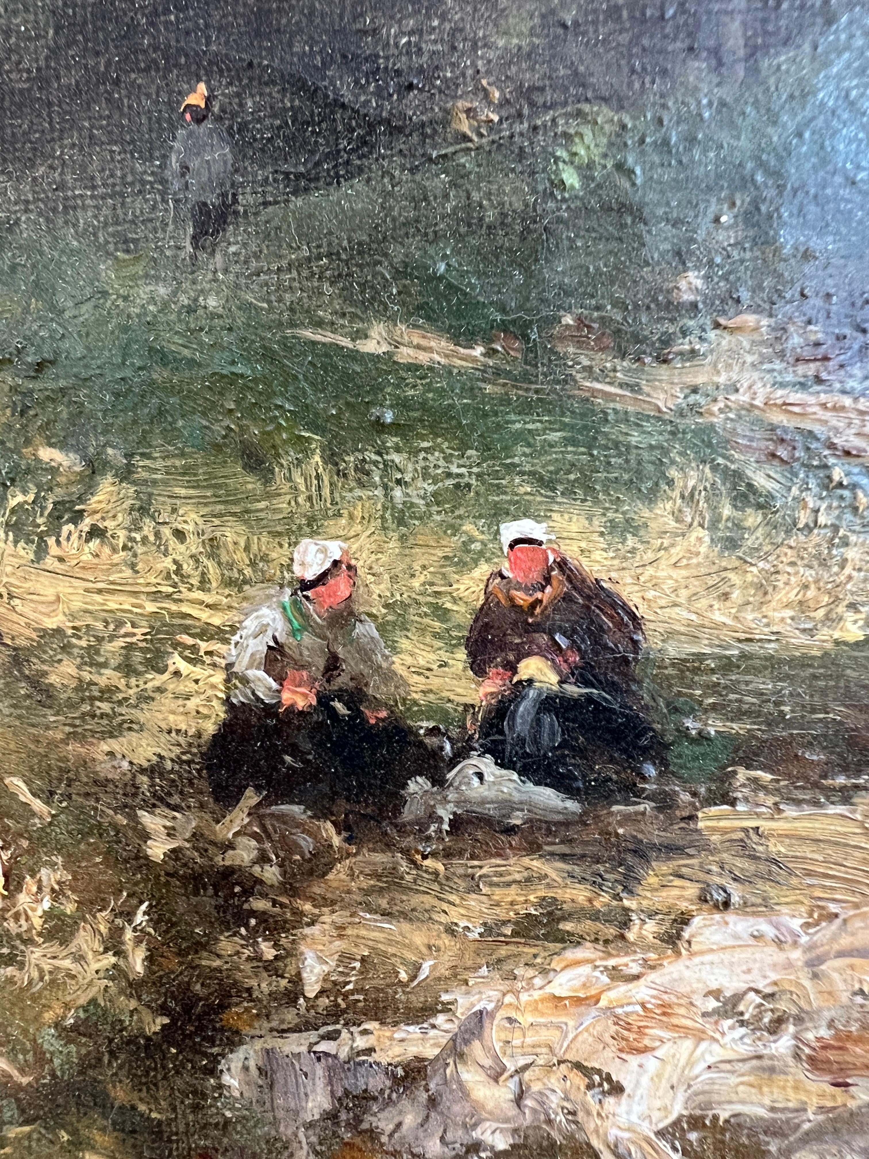 Arbeiten auf Leinwand
Goldener Holzrahmen
68 x 79.5 x 5.5 cm