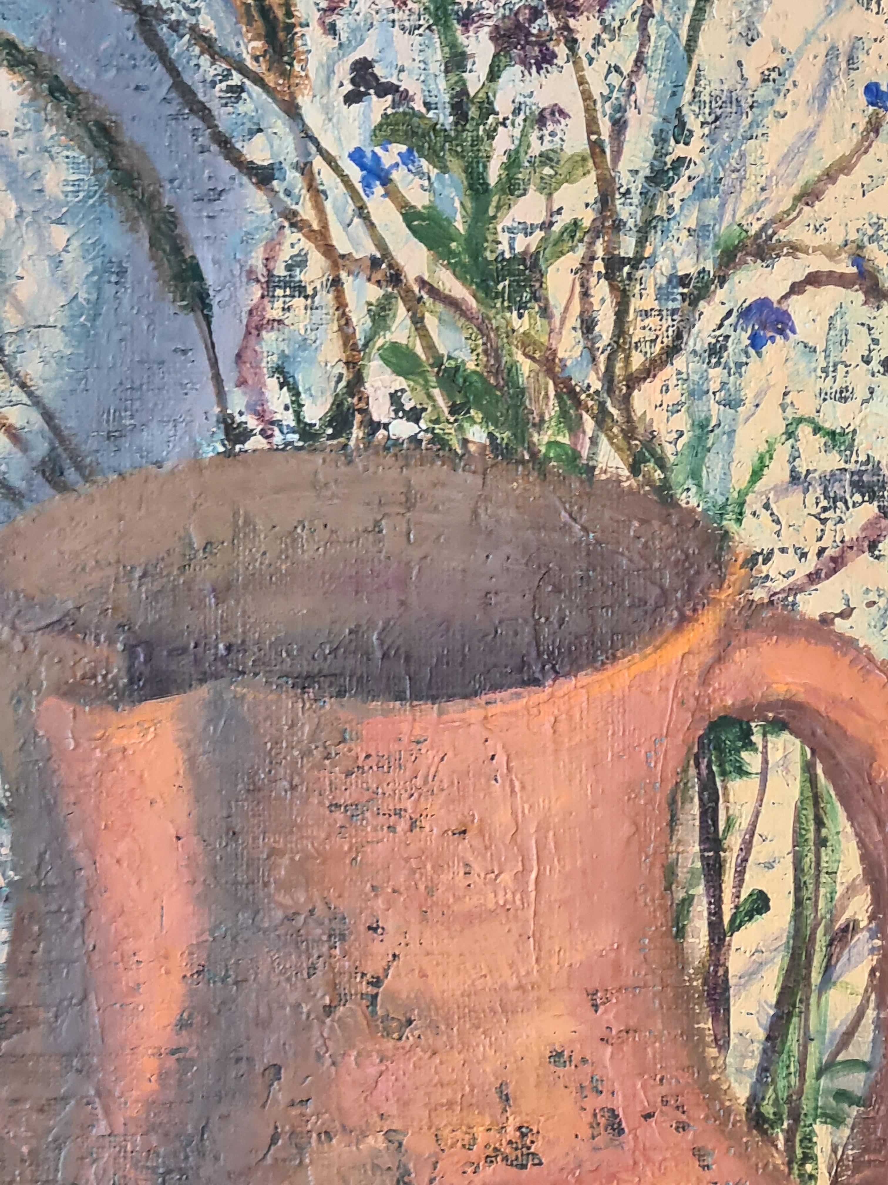 林 Nature morte sur toile, pichet, œuf et ombres en vente 8