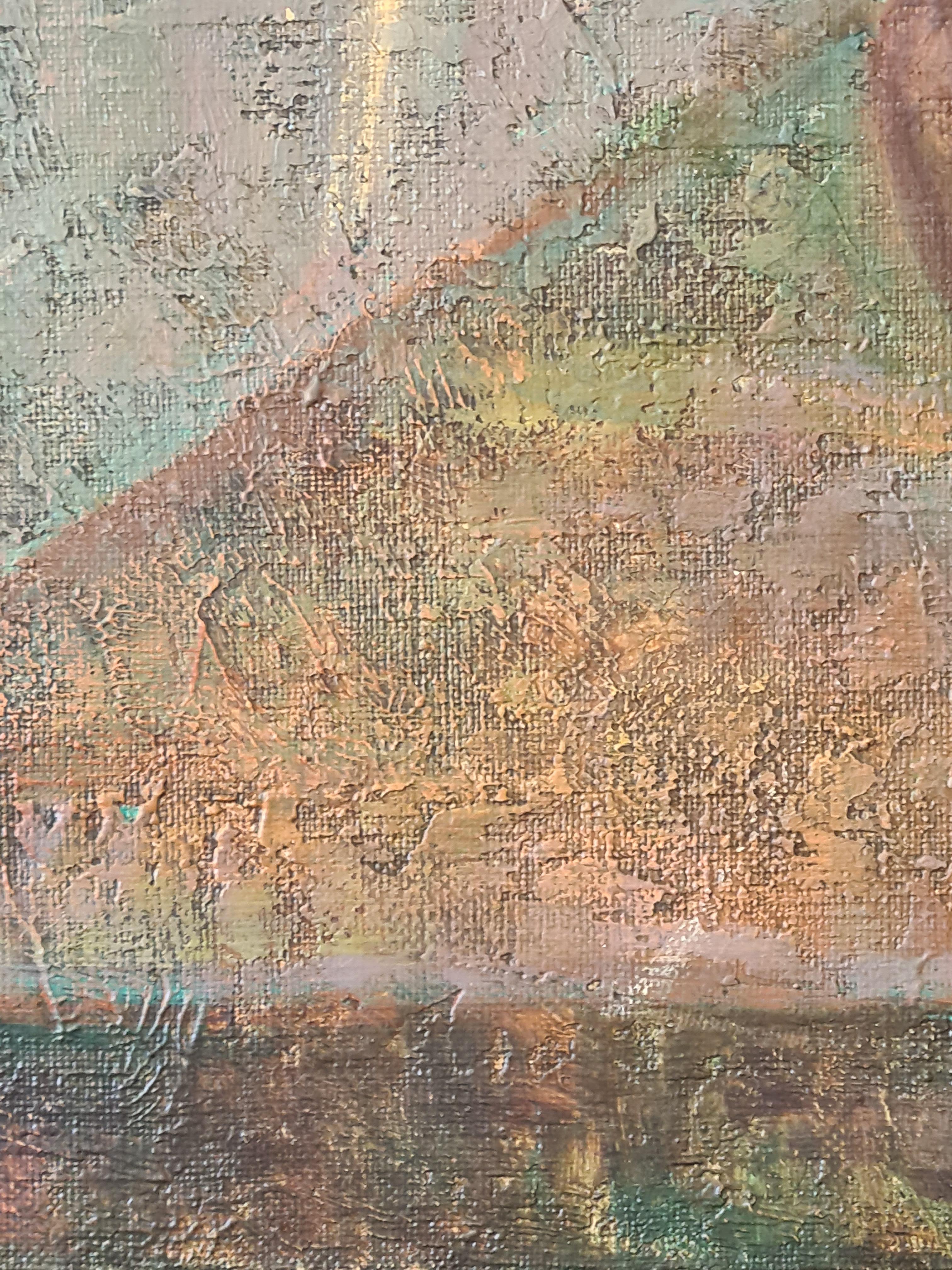 林 Nature morte sur toile, pichet, œuf et ombres en vente 4