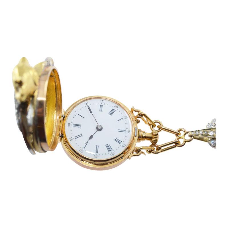 C. Marcks & Co. Pendant Watch for the Indian Market, circa 1900s In Excellent Condition For Sale In Long Beach, CA