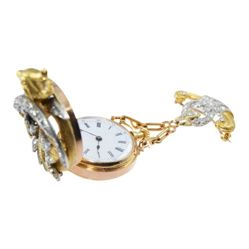 Women's or Men's C. Marcks & Co. Pendant Watch for the Indian Market, circa 1900s For Sale