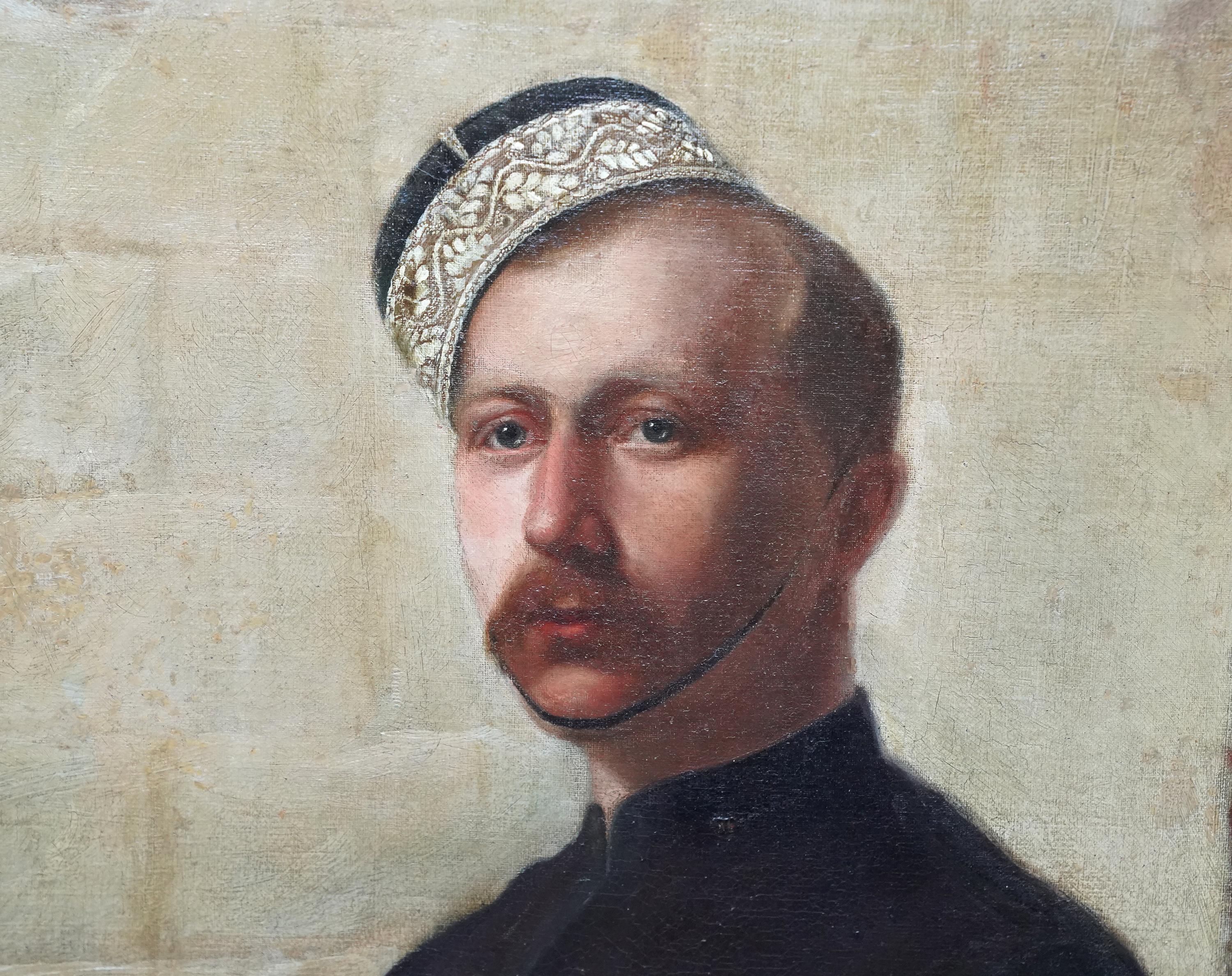 Portrait d'un soldat - Art britannique du XIXe siècle  Peinture à l'huile de portrait militaire en vente 2
