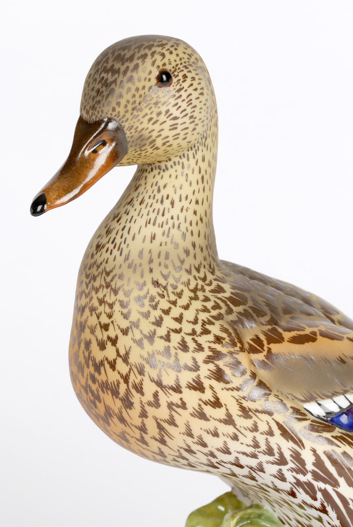 C Martino Spanish Porcelain Figure of a Duck 6