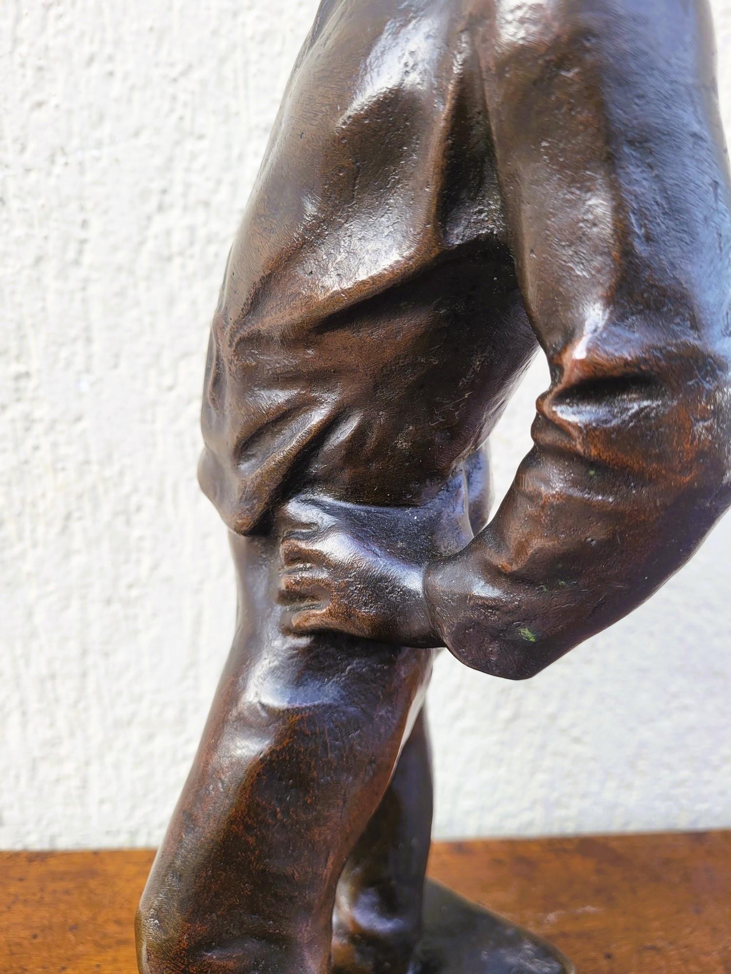 C Meunier, The Stevedore Of The Port Of Antwerp, Signed Bronze, 19th Century For Sale 6