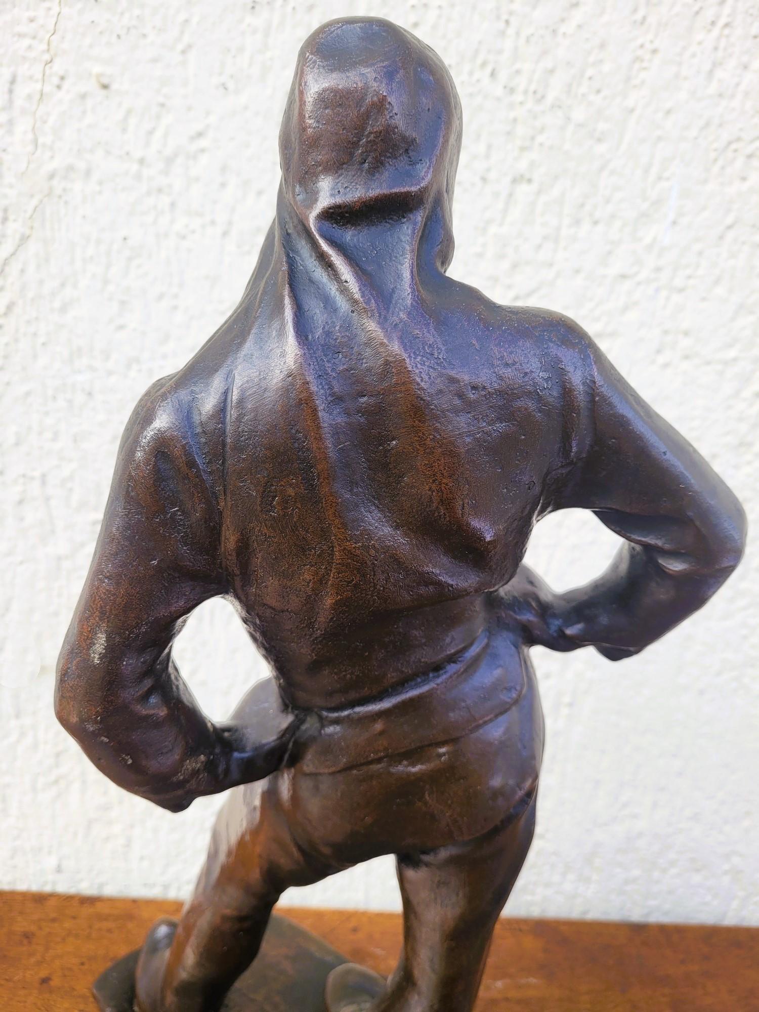 C Meunier, The Stevedore Of The Port Of Antwerp, Signed Bronze, 19th Century For Sale 9