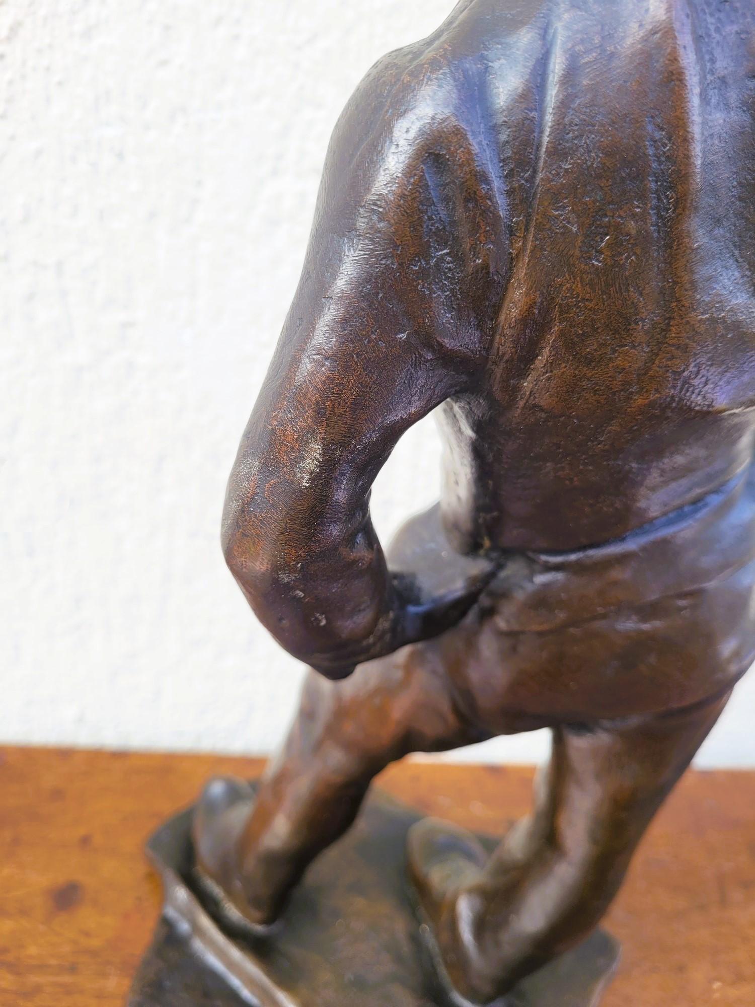 C Meunier, The Stevedore Of The Port Of Antwerp, Signed Bronze, 19th Century For Sale 10