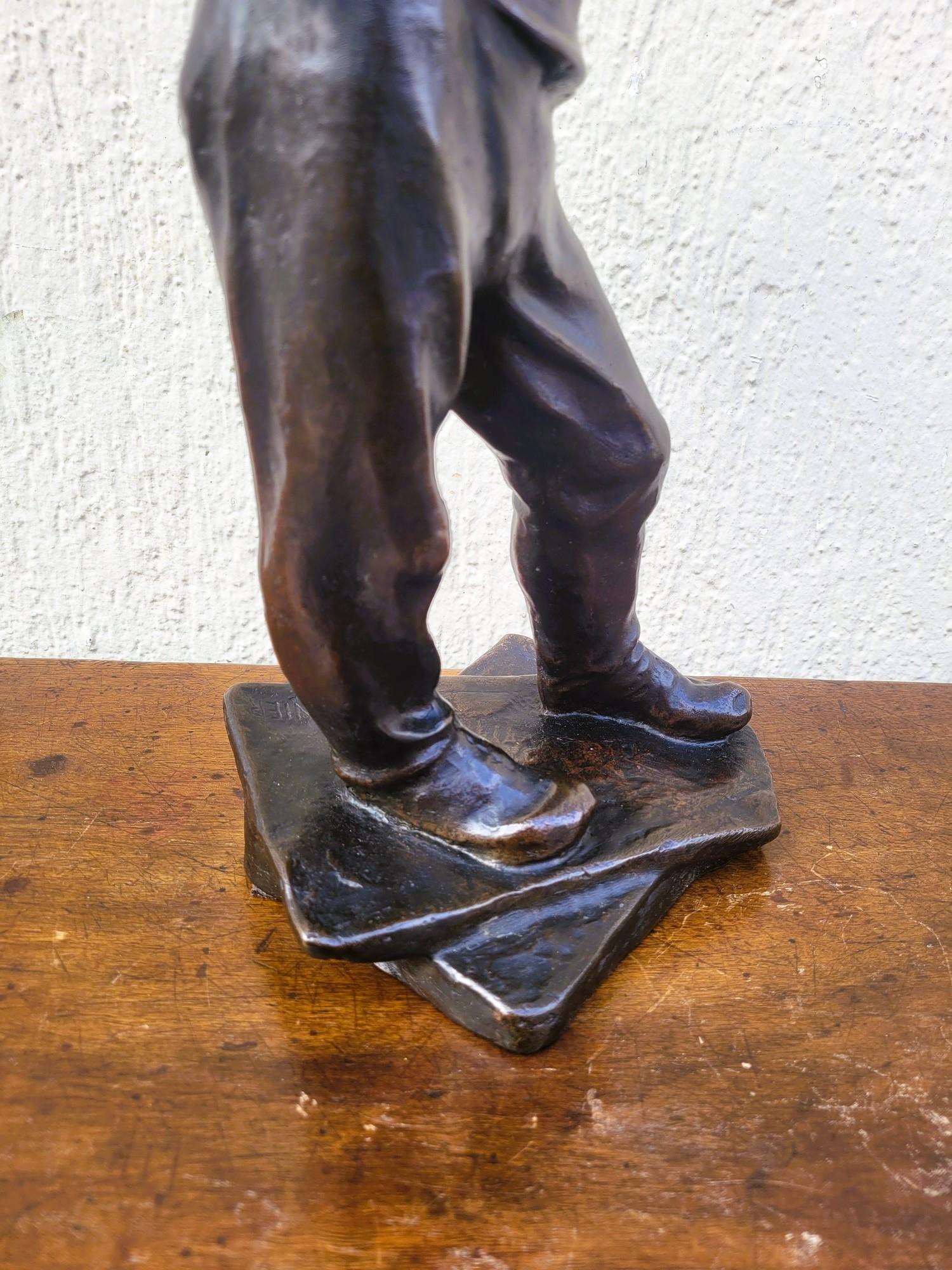 C Meunier, The Stevedore Of The Port Of Antwerp, Signed Bronze, 19th Century For Sale 13
