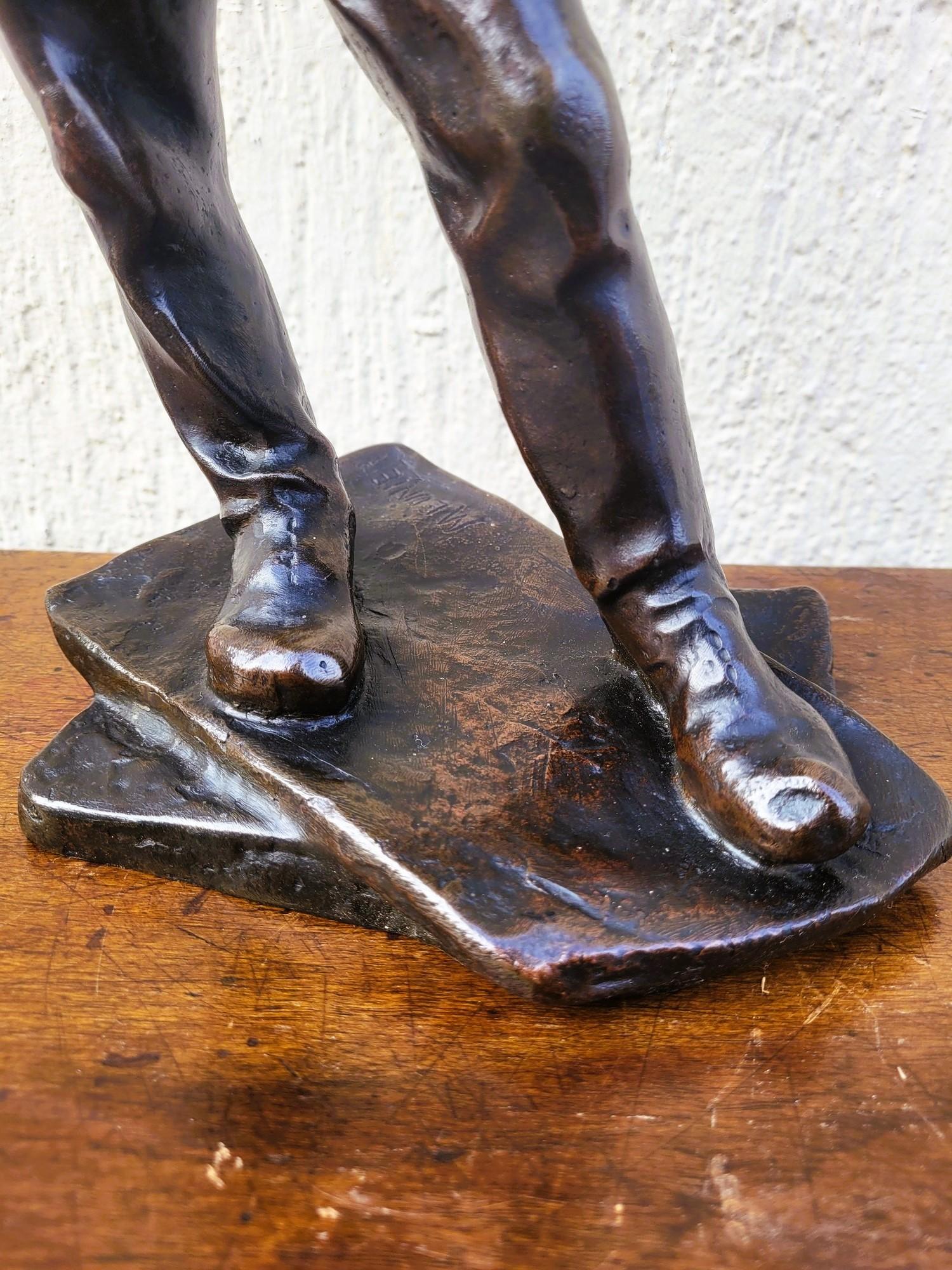 Other C Meunier, The Stevedore Of The Port Of Antwerp, Signed Bronze, 19th Century For Sale