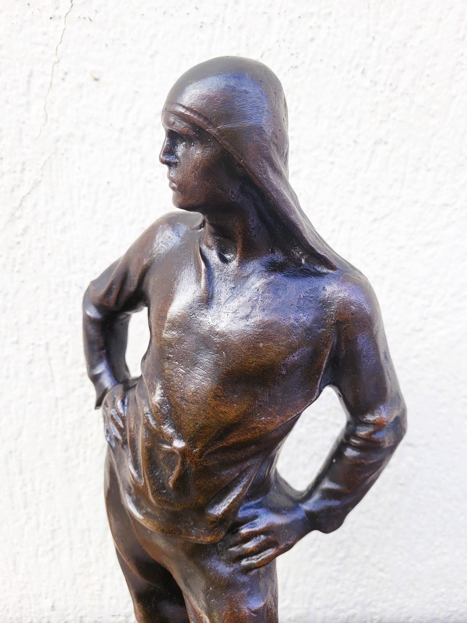 C Meunier, The Stevedore Of The Port Of Antwerp, Signed Bronze, 19th Century For Sale 2