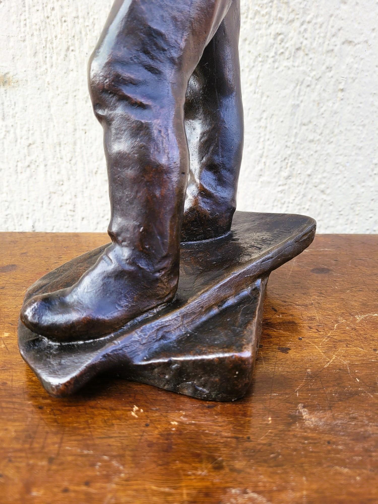 C Meunier, The Stevedore Of The Port Of Antwerp, Signed Bronze, 19th Century For Sale 3