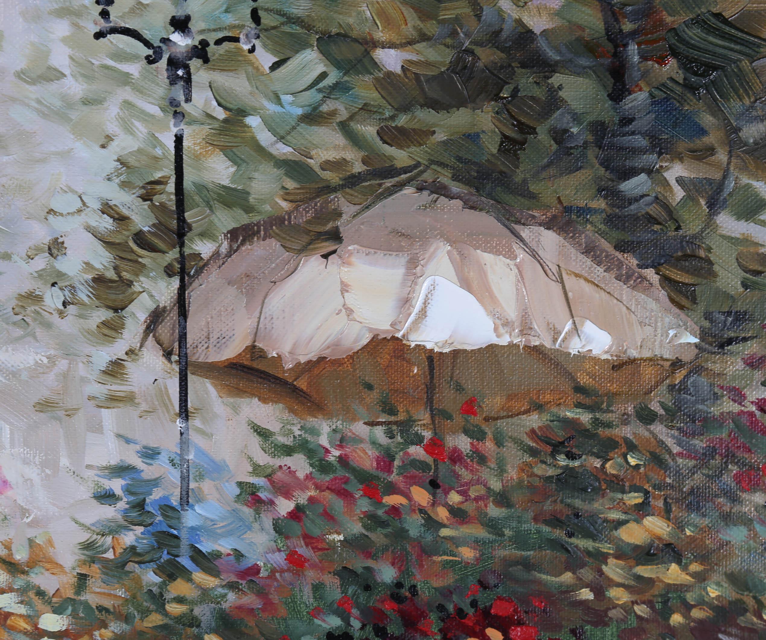 C. Pierre Latour (1935-2006) - Huile du 20e siècle, Le marché aux fleurs 4