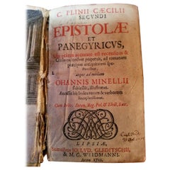 Antique C Plinii Caecilii Secundi Epistolae Et Panegyricus, 1712