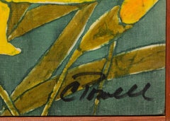 Beautiful Lilly Batik, 1977, Signed by C. Powell