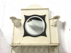 C R Ashbee, Attributed Arts & Craft Cast Iron Fireplace with Eight Kissing Doves