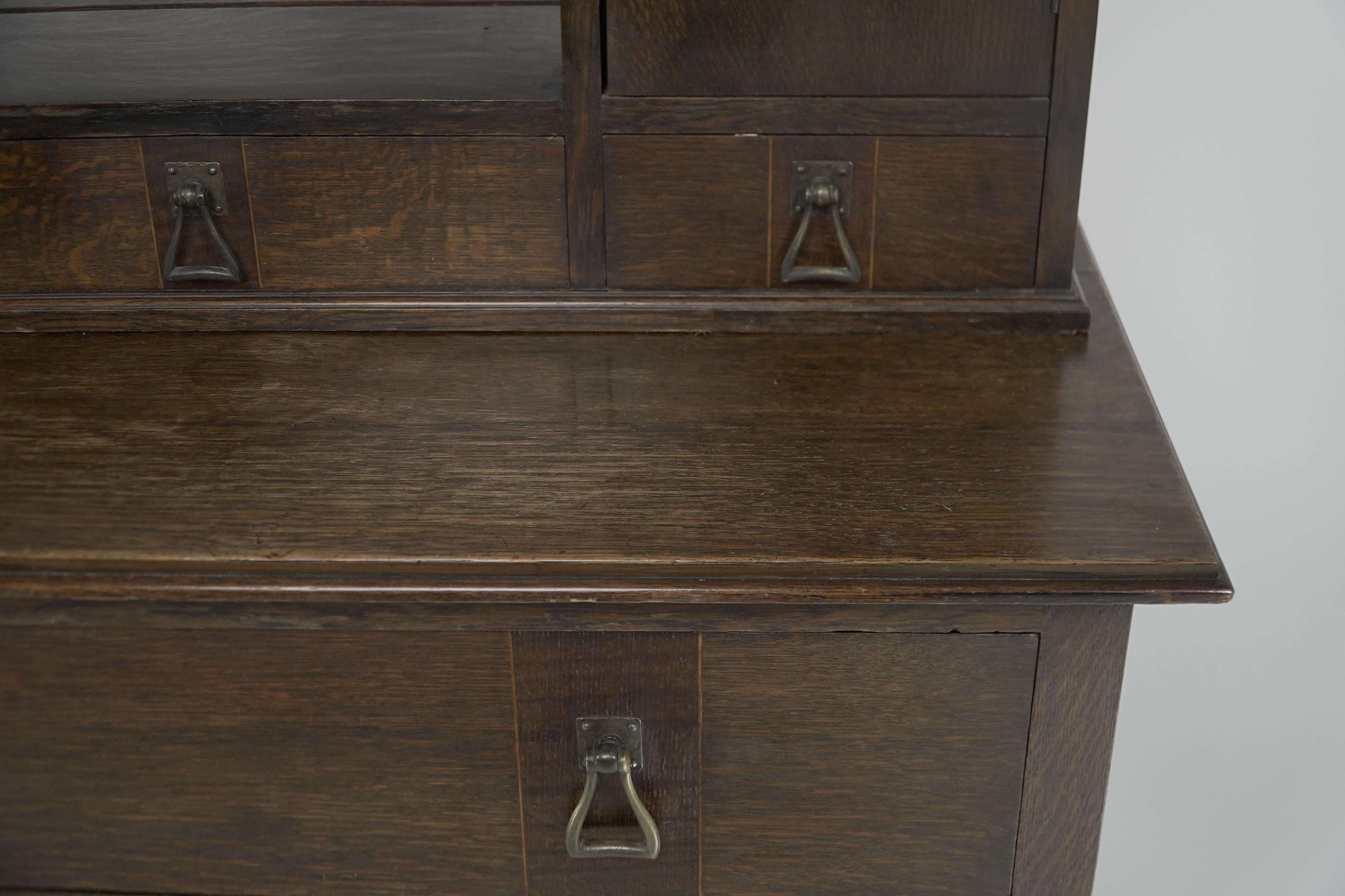 C R Ashbee made by the Guild of Handicraft. A rare oak Arts & Crafts sideboard. For Sale 5