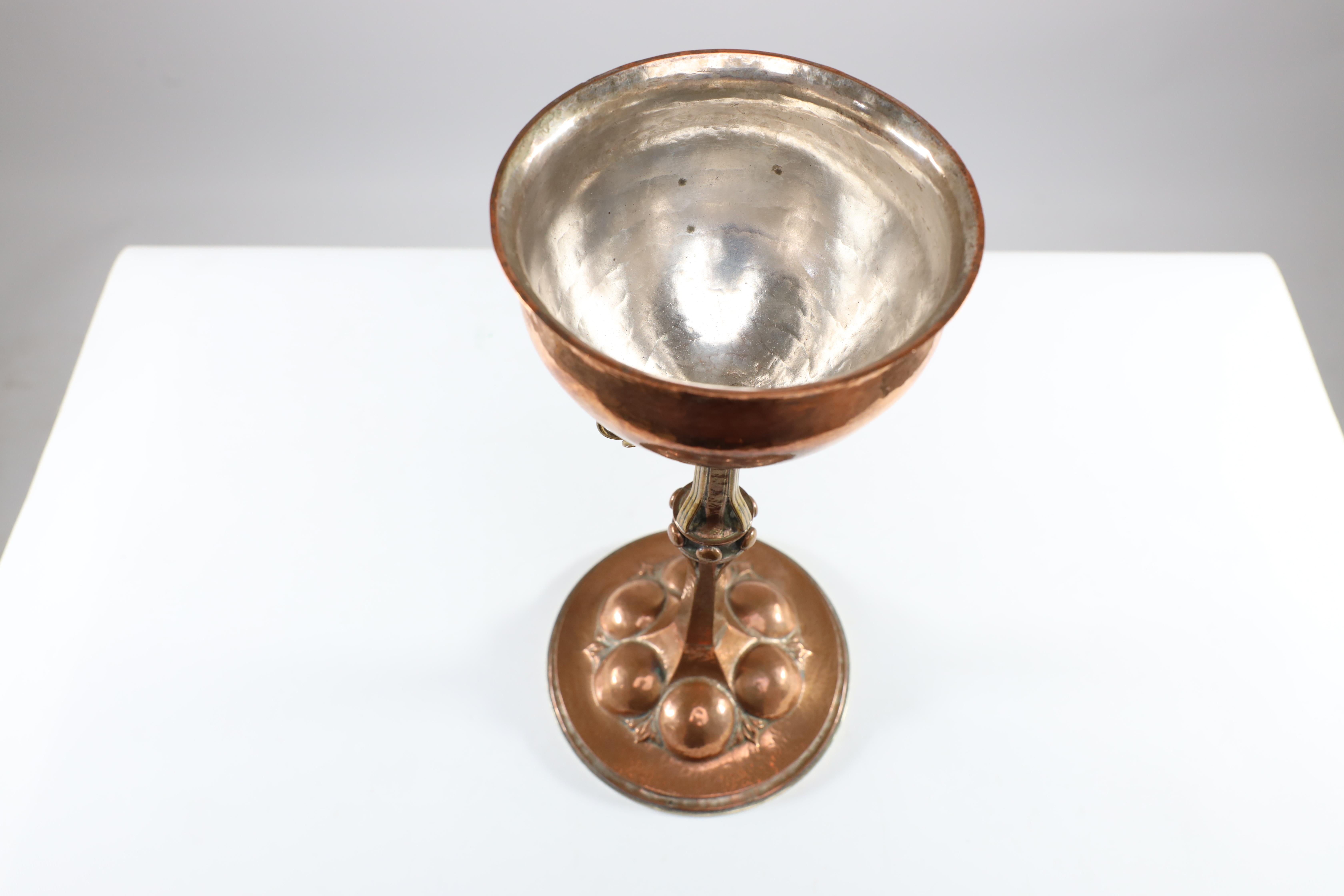 Early 20th Century C R Ashbee. Made by The Guild of Handicrafts. An Arts and Crafts Copper chalice. For Sale