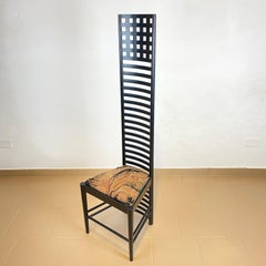 C. R. Mackintosh "292 Hill House Chair" per Alivar in frassino laccato nero