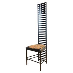 C. R. Mackintosh "292 Hill House Chair" pour Alivar en bois de frêne laqué noir