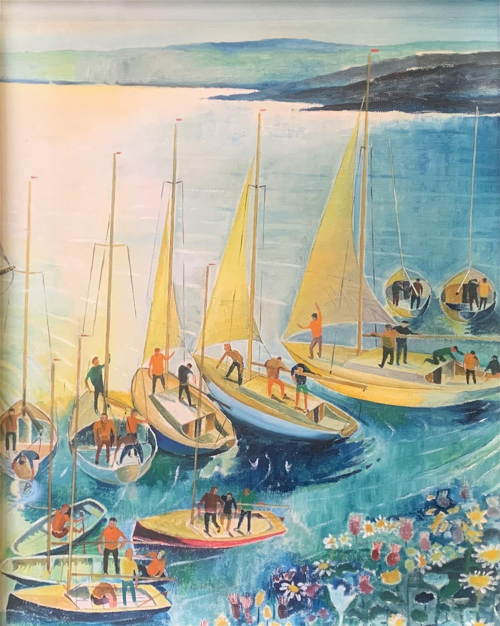 Preparing to Sail - Painting by C. Rex James