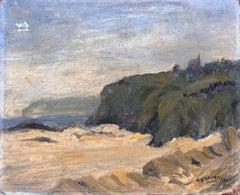 Impressionistische Küstenlandschaft mit Cliffs und übergegossenem Himmel von C Roppens