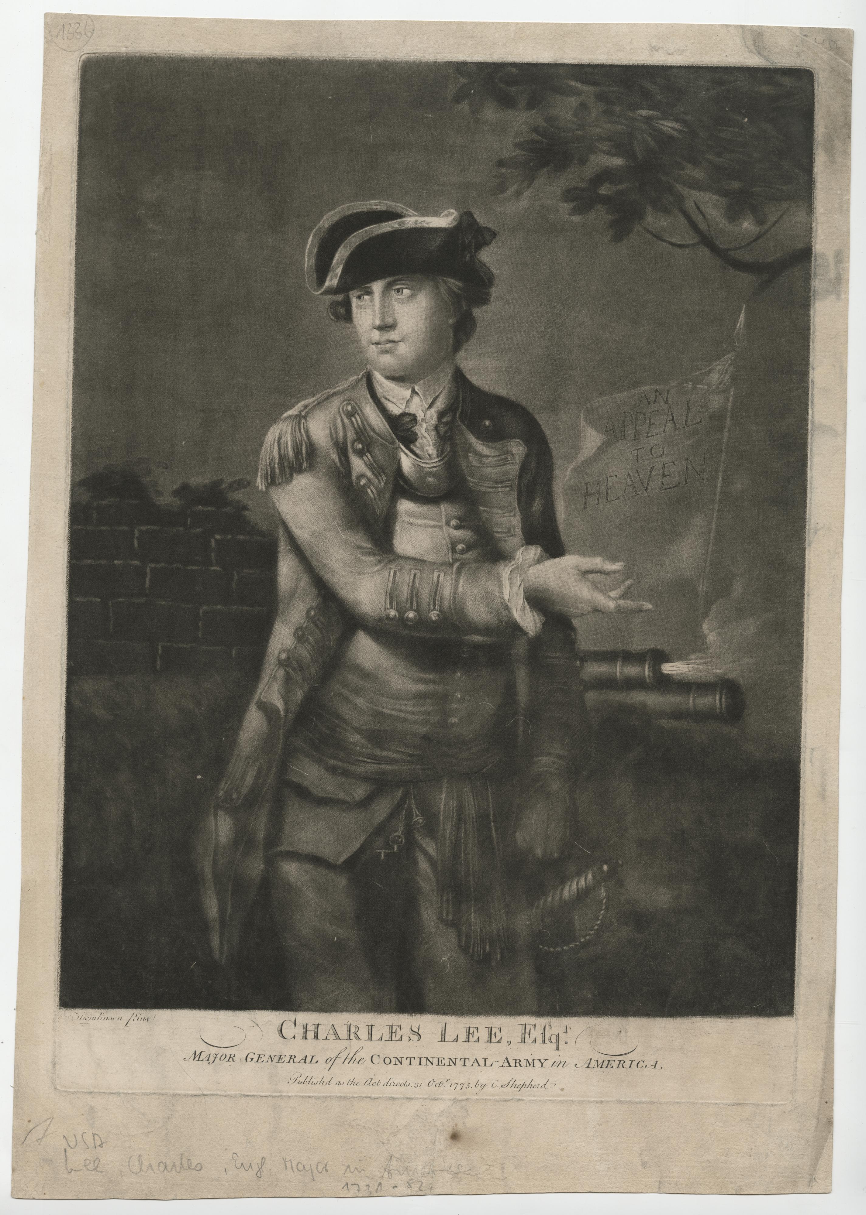 Portrait Print C. Sheperd - Charles Lees Esq.