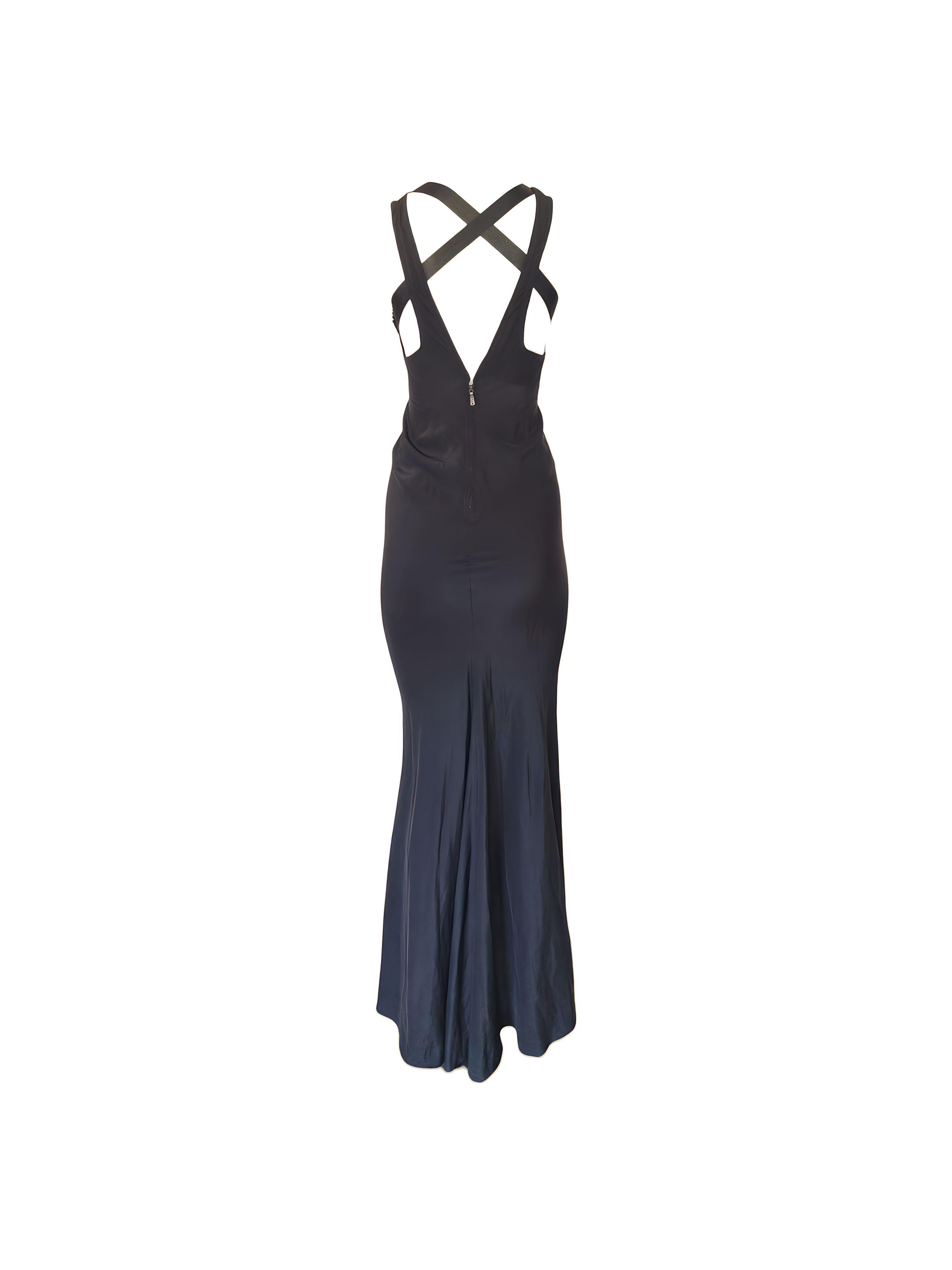 YSL by Tom Ford silk ribbon gown, FW 2003 In Excellent Condition For Sale In London, GB