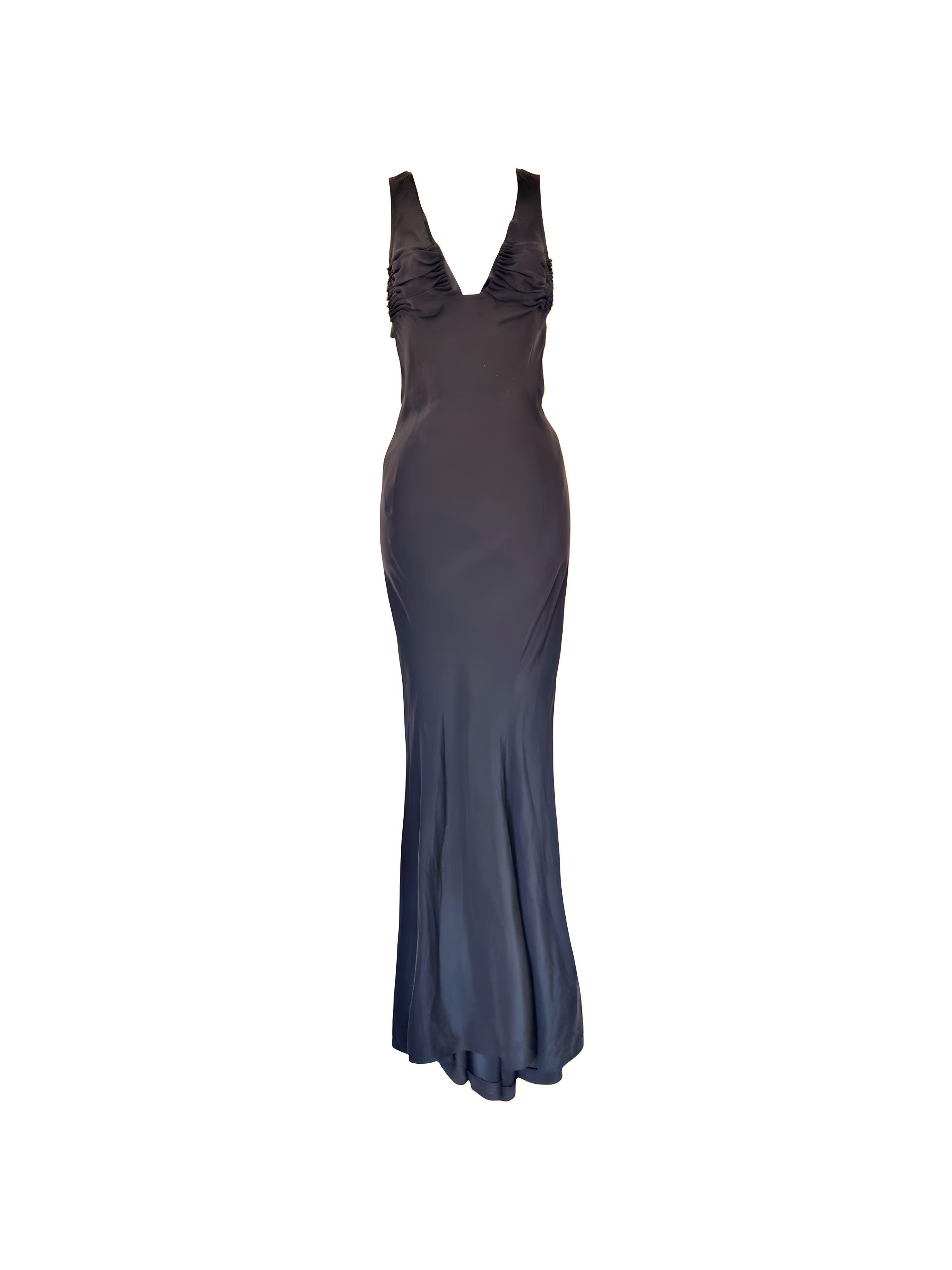 YSL by Tom Ford silk ribbon gown, FW 2003 For Sale 1