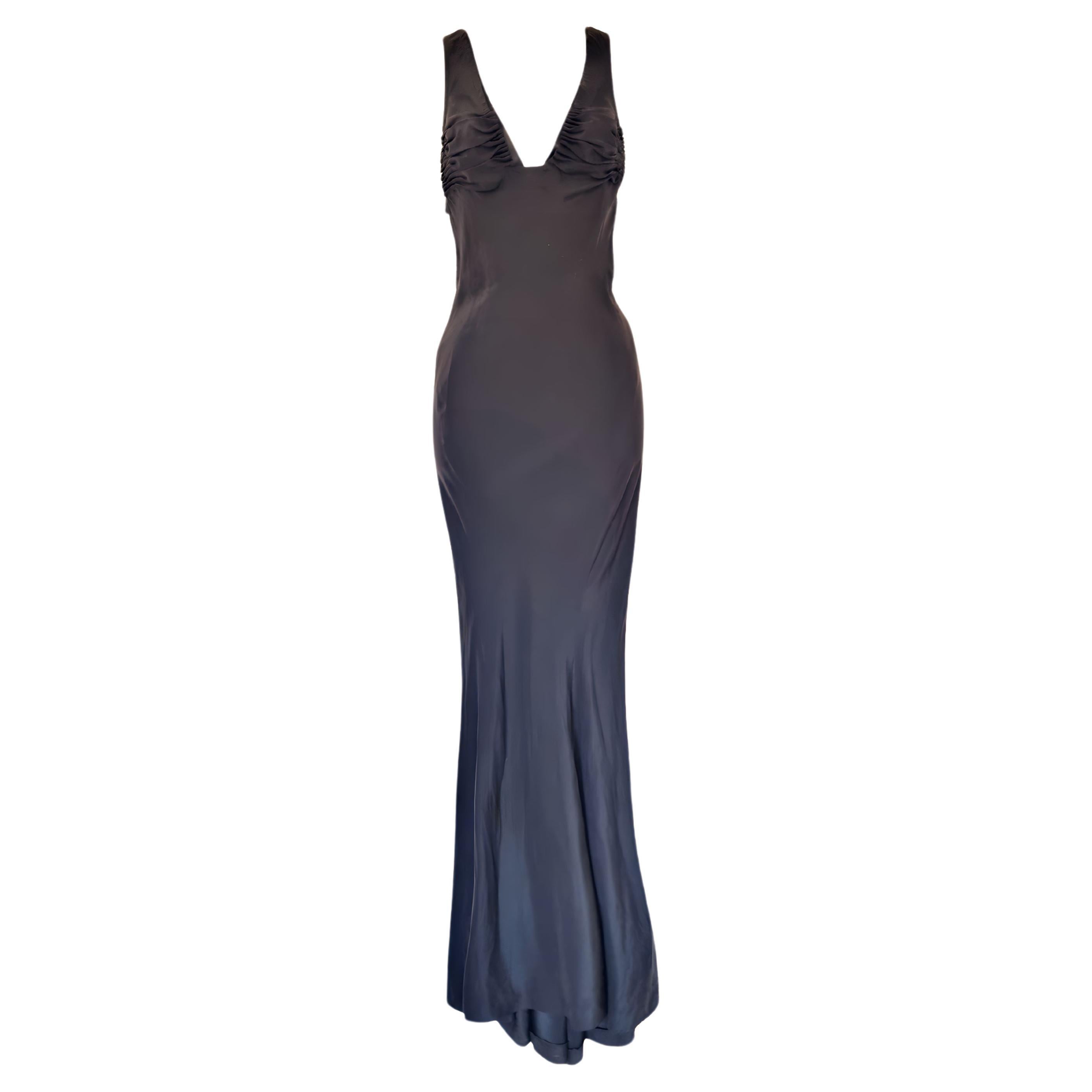 YSL by Tom Ford silk ribbon gown, FW 2003 For Sale