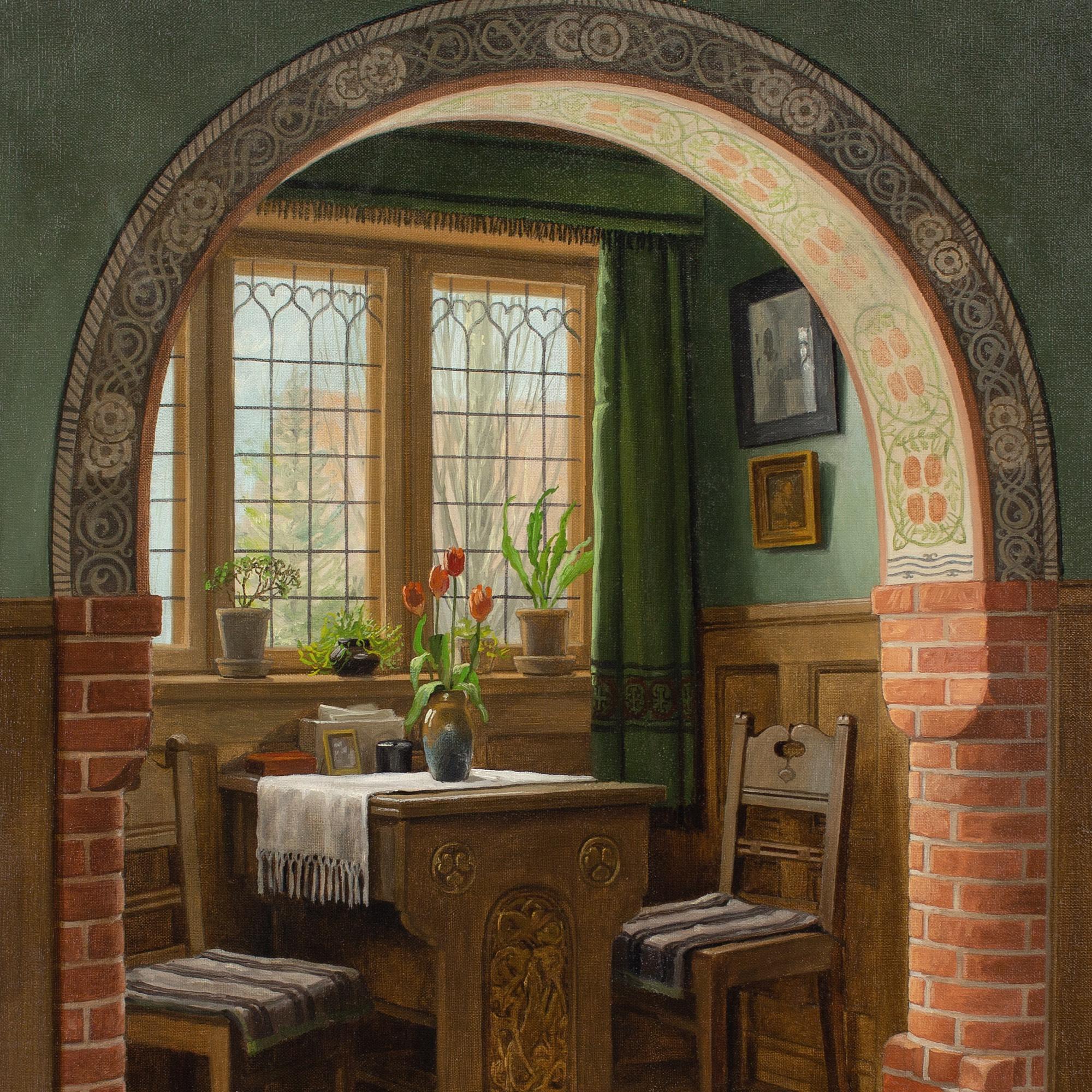 C Sorensen, Interior With Arch & Dining Nook 2